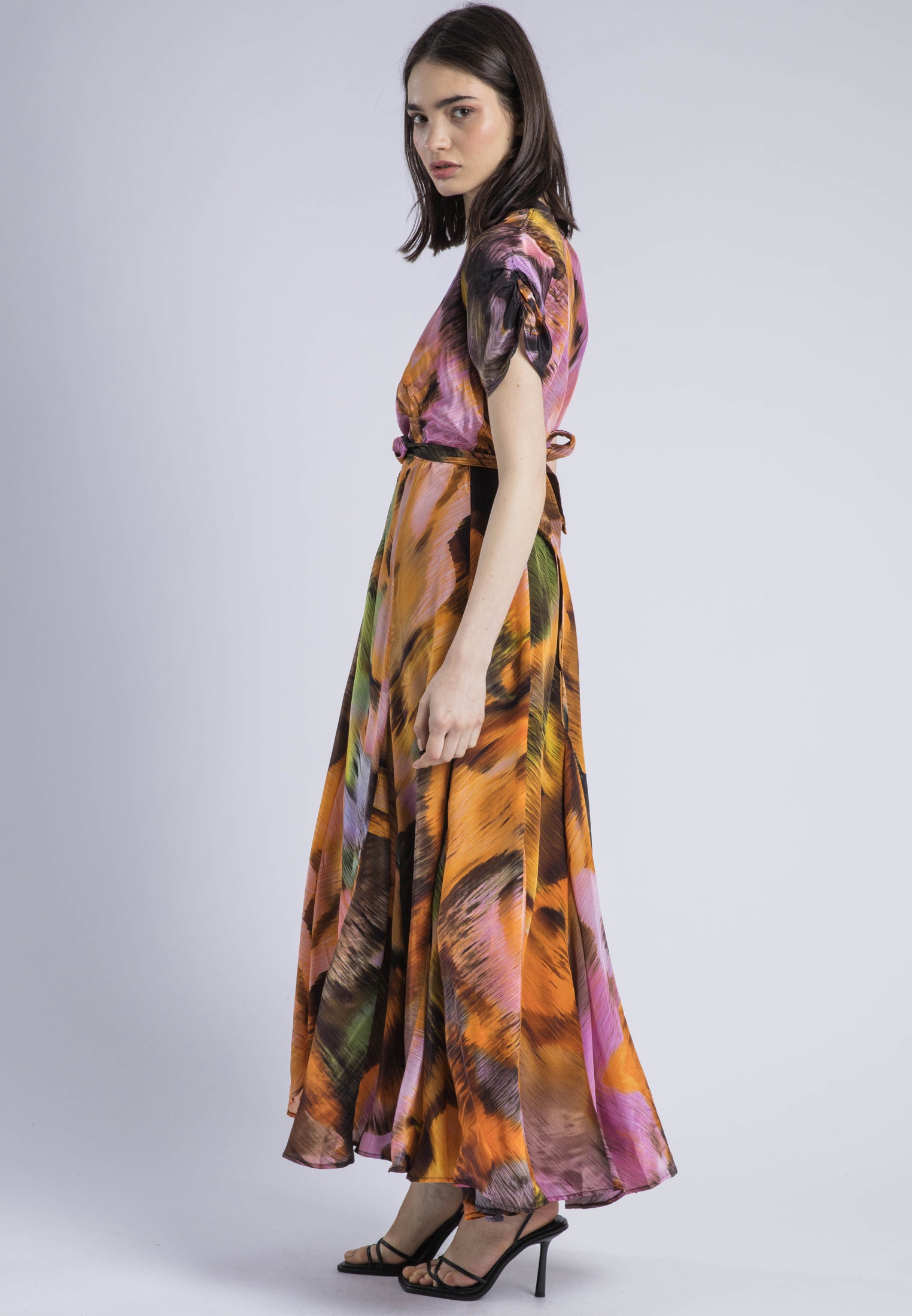 CREST MAXI DRESS OBSCURE ORANGE