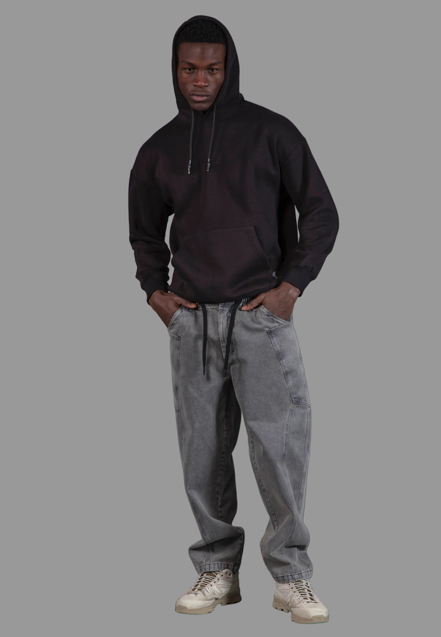 ANARCHY APPLIQUE HOODIE BLACK