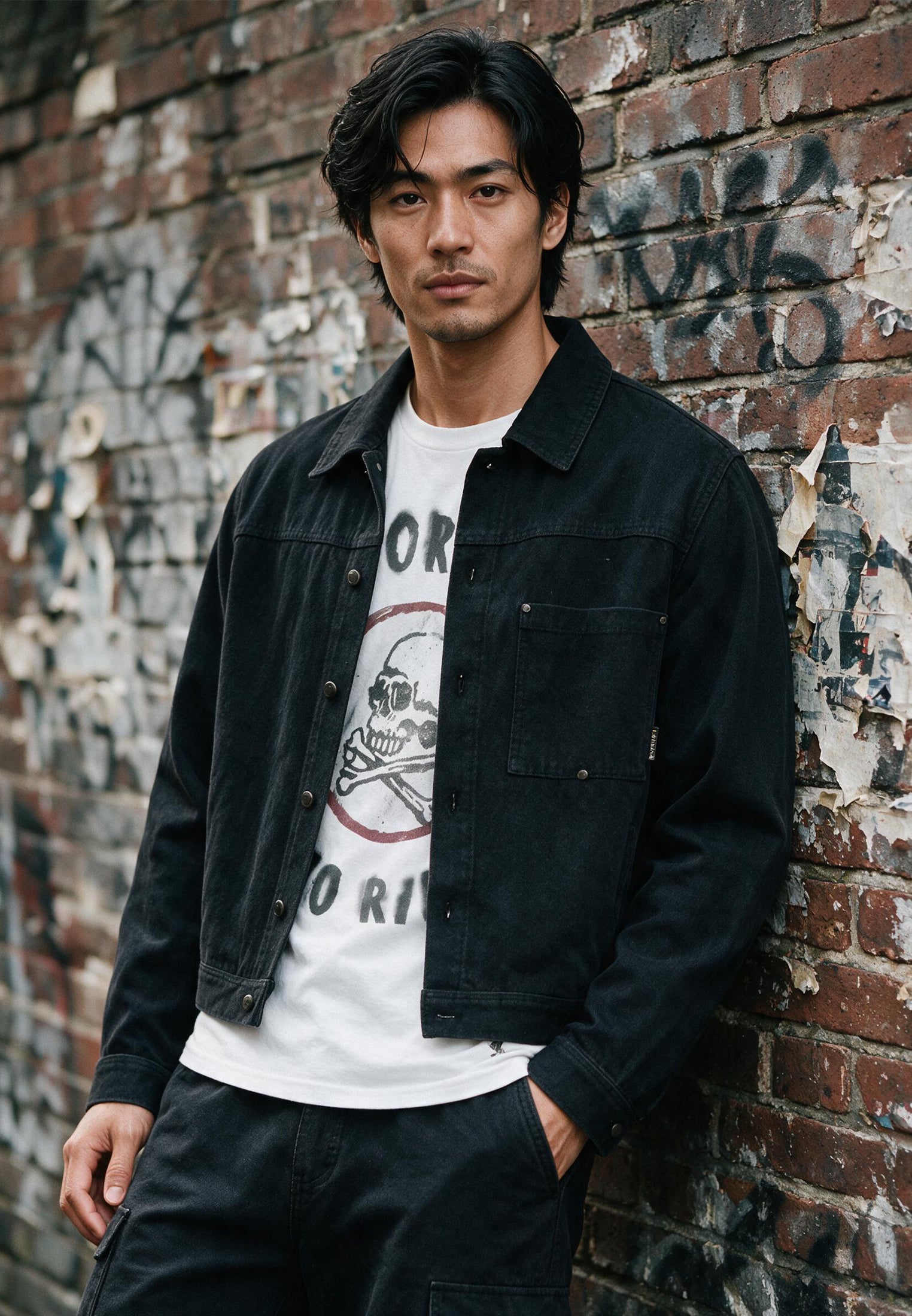 DENIM JACKET BLACK