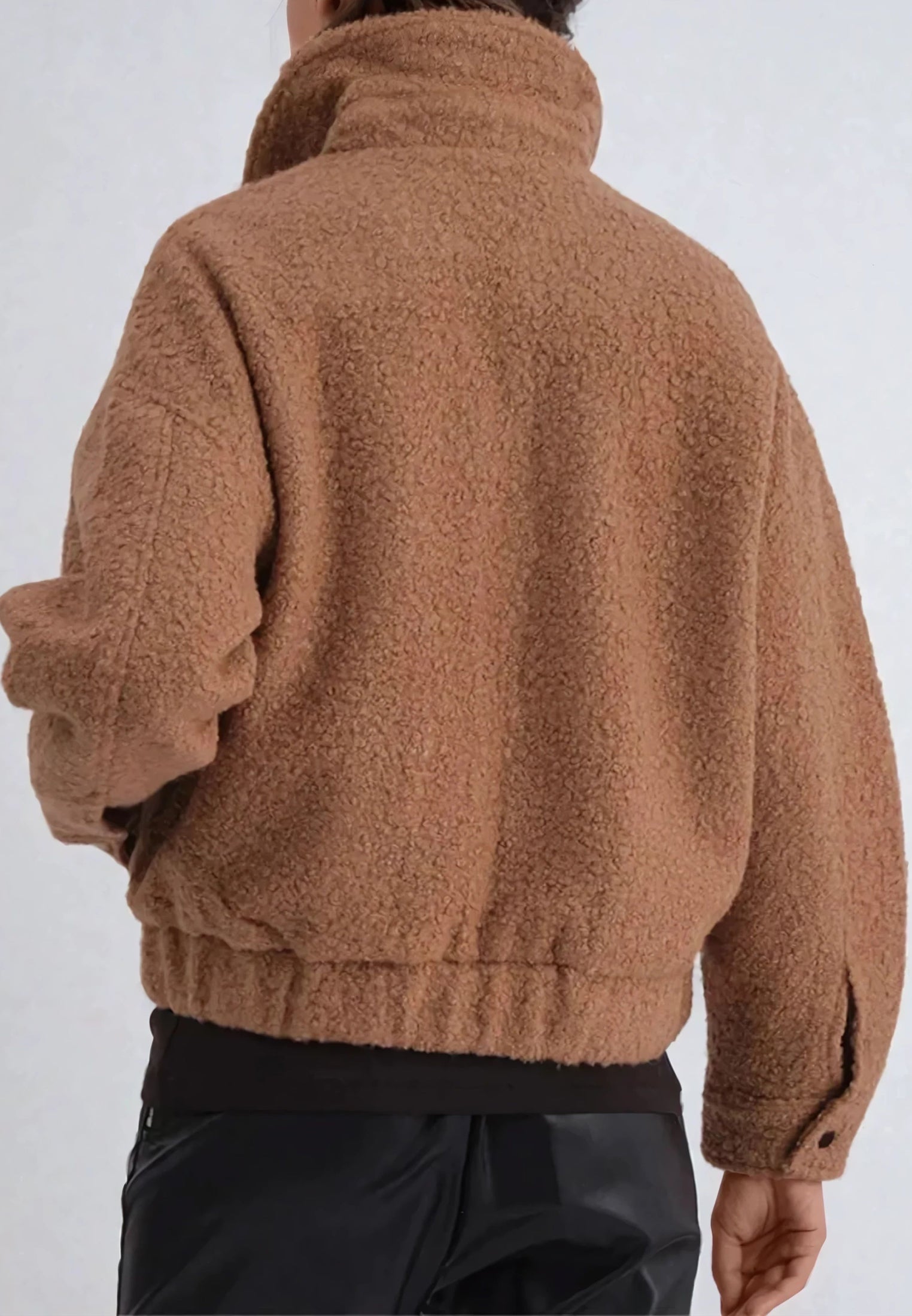 DREAMER WOOL MIX BOMBER JACKET CAMEL