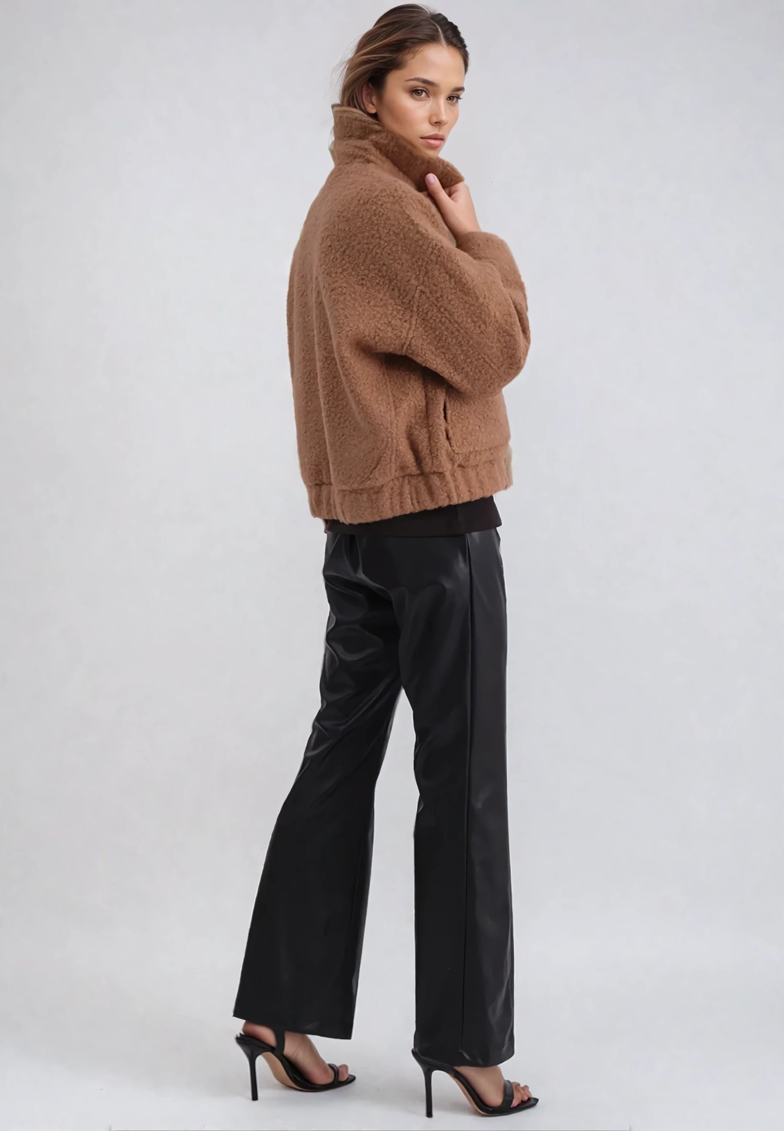 DREAMER WOOL MIX BOMBER JACKET CAMEL