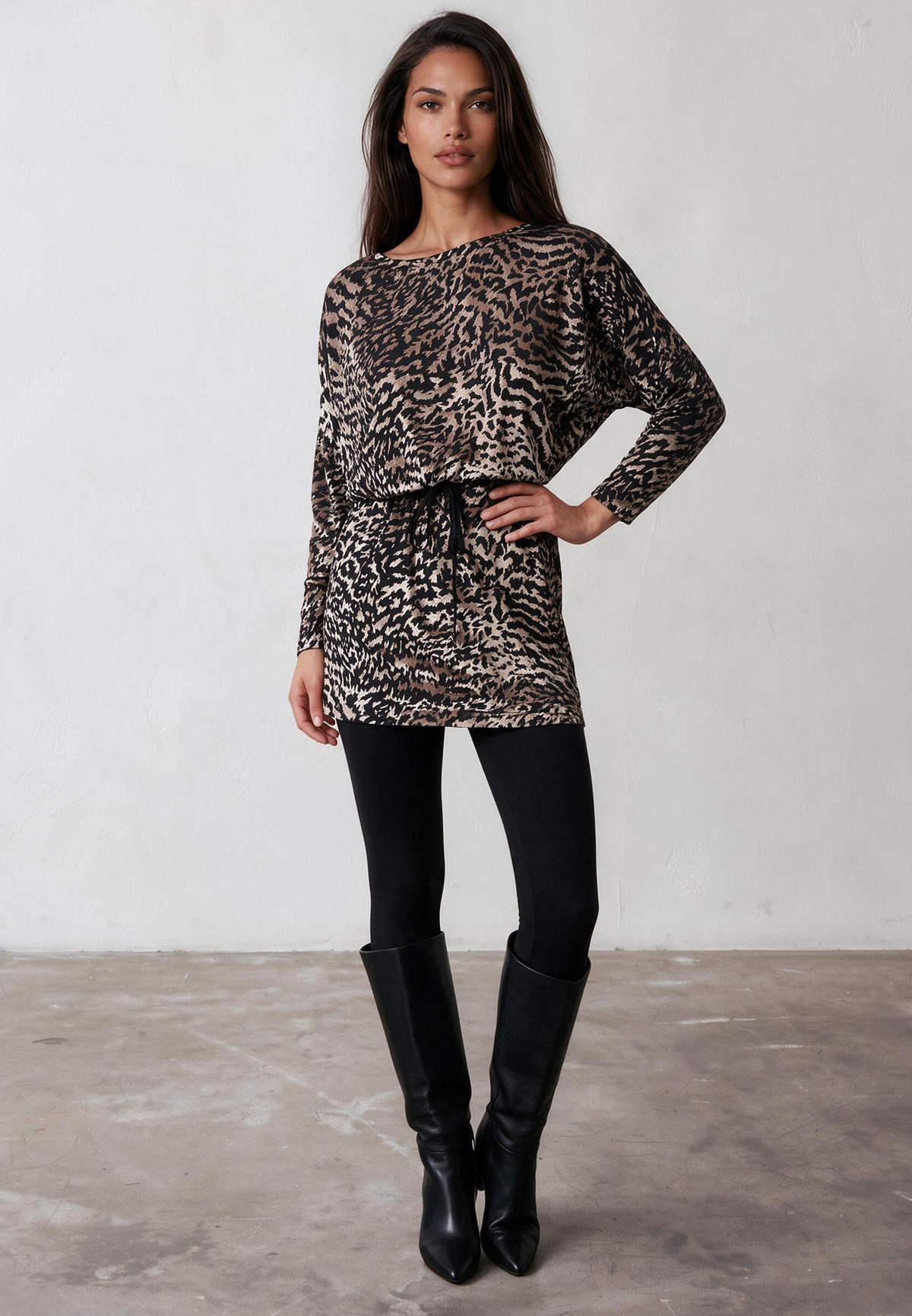 EMMY DRESS VELVET ANIMAL
