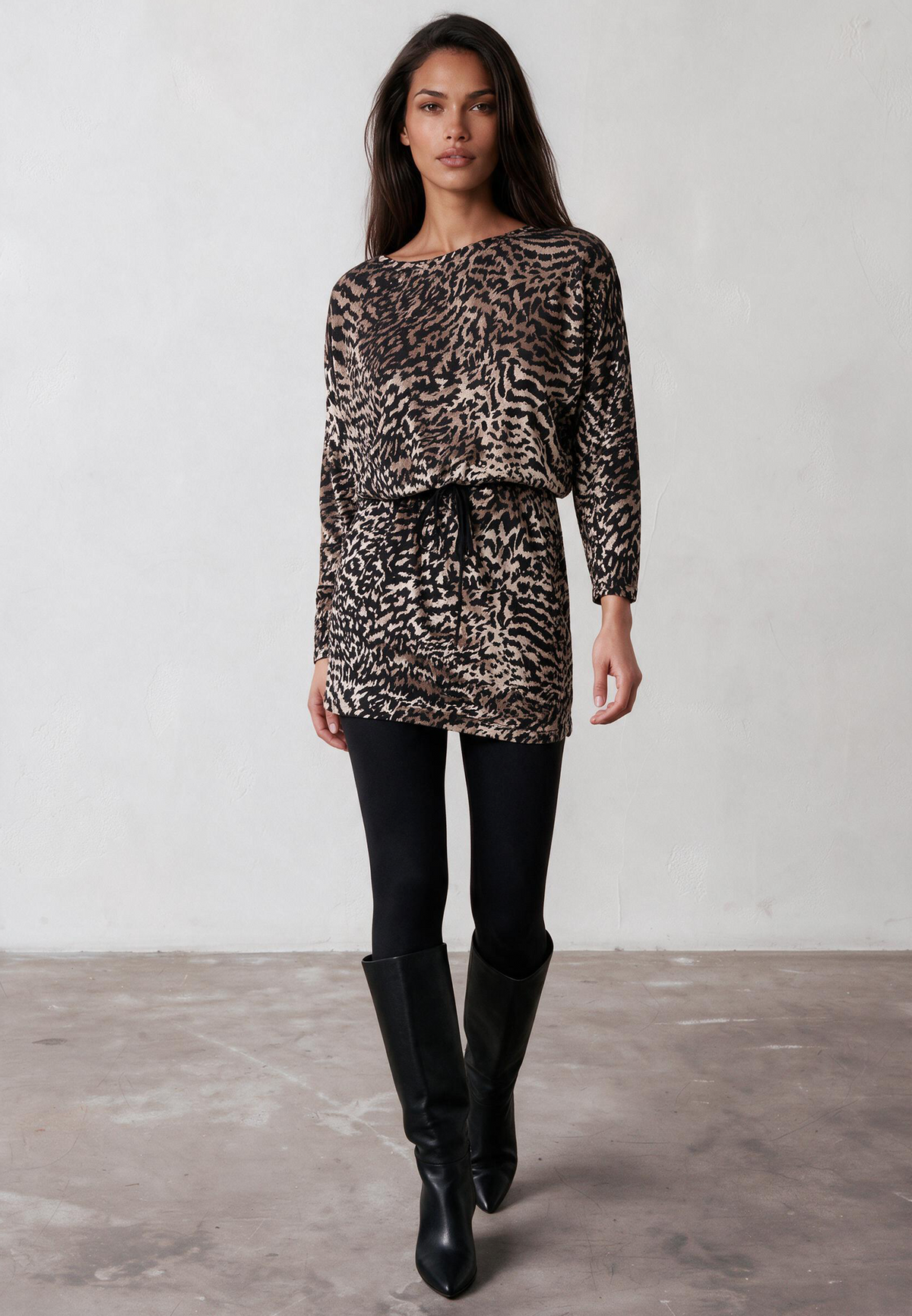 EMMY DRESS VELVET ANIMAL