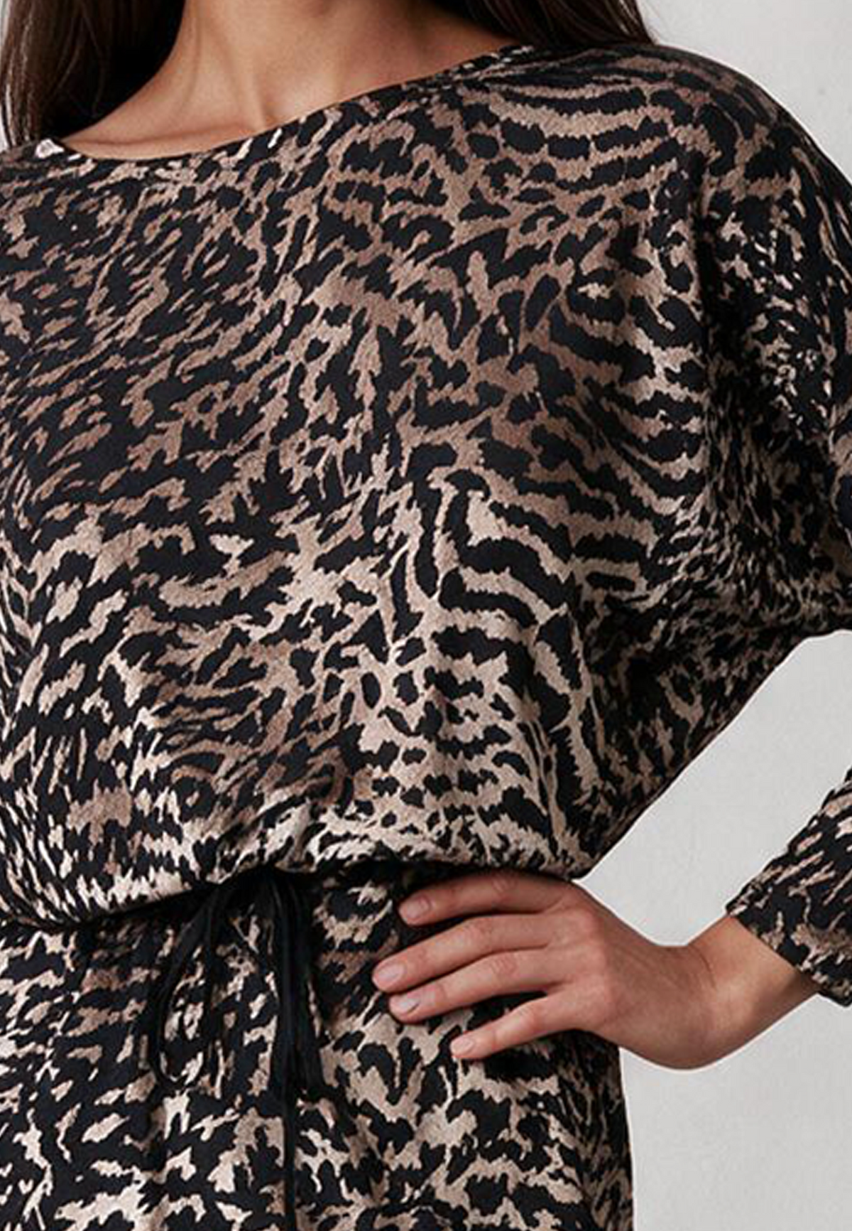 EMMY DRESS VELVET ANIMAL