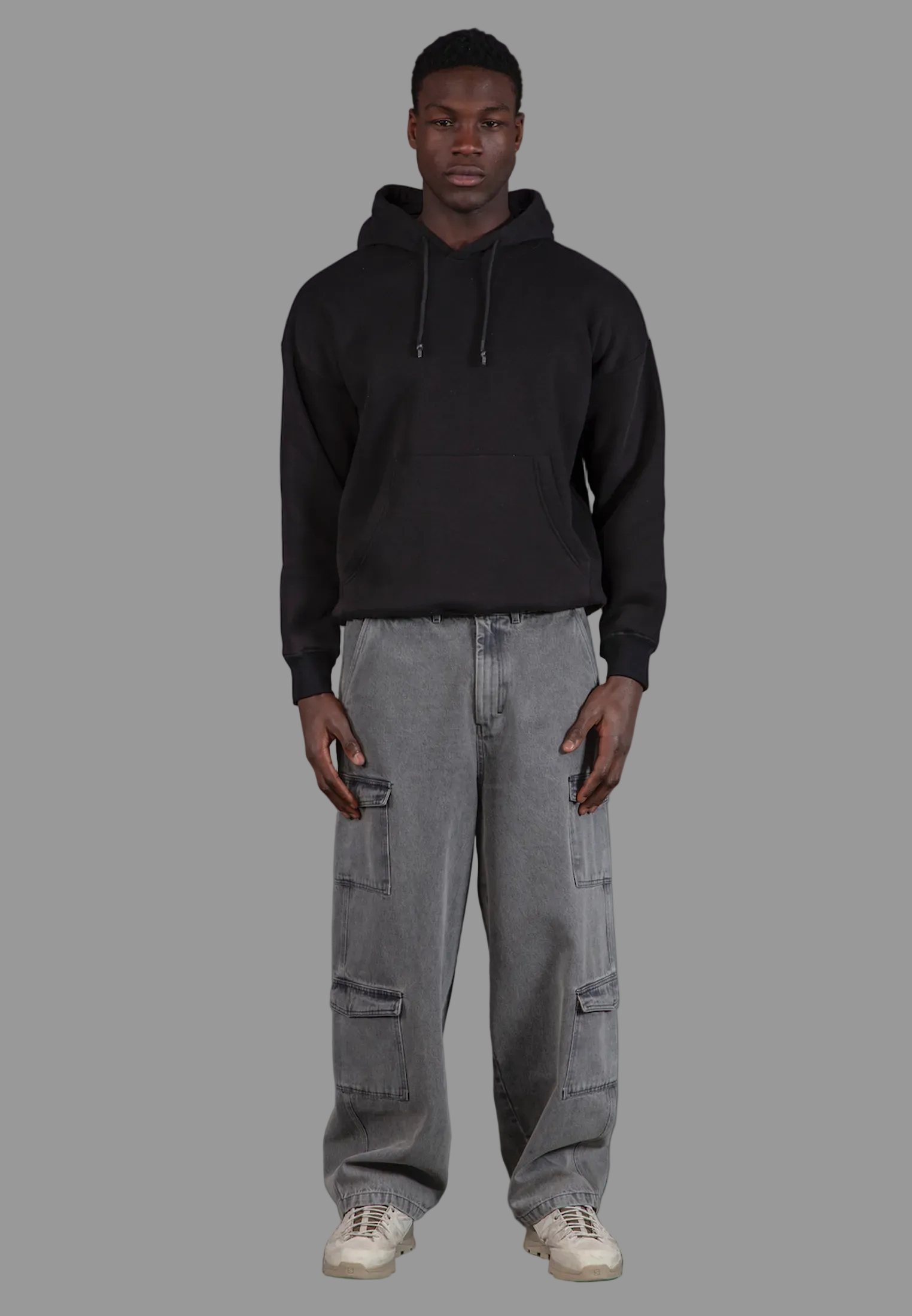 ANARCHY APPLIQUE HOODIE BLACK