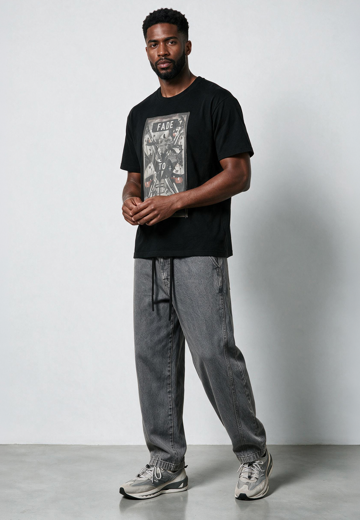 FADE TO BLACK T-SHIRT BLACK