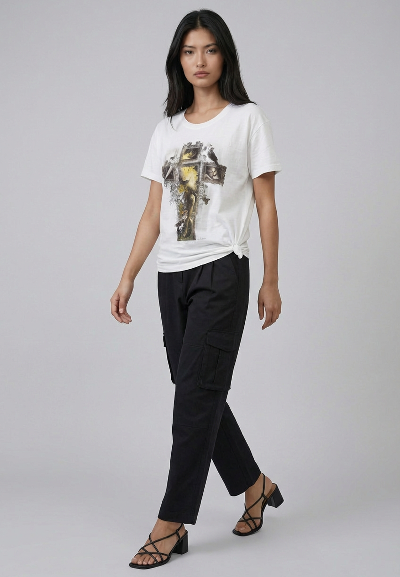 FRAME CROSS T-SHIRT WHITE