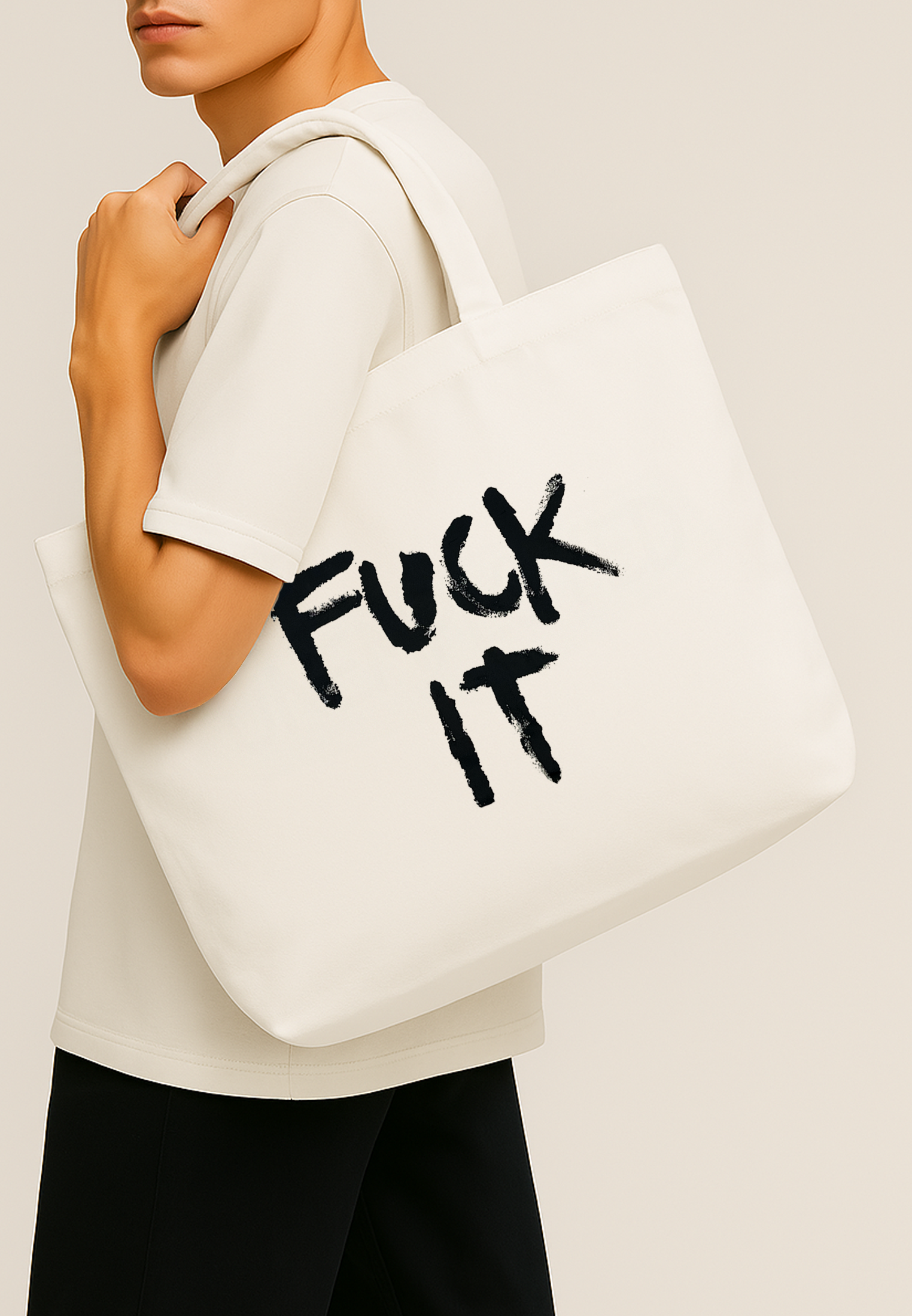FUCK IT BAG OFF WHITE