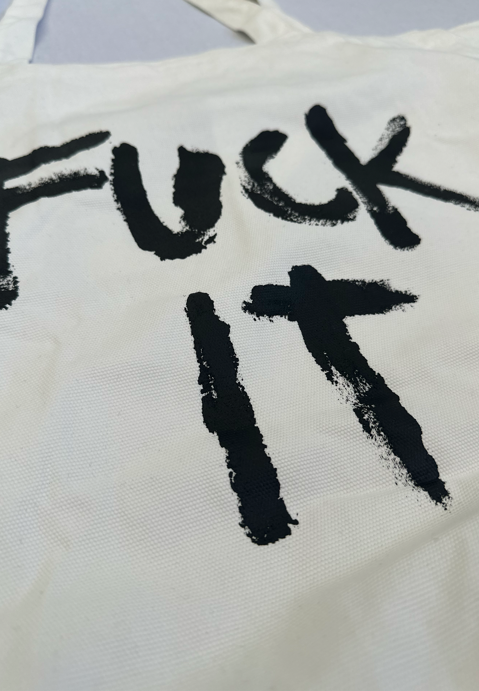 FUCK IT BAG OFF WHITE