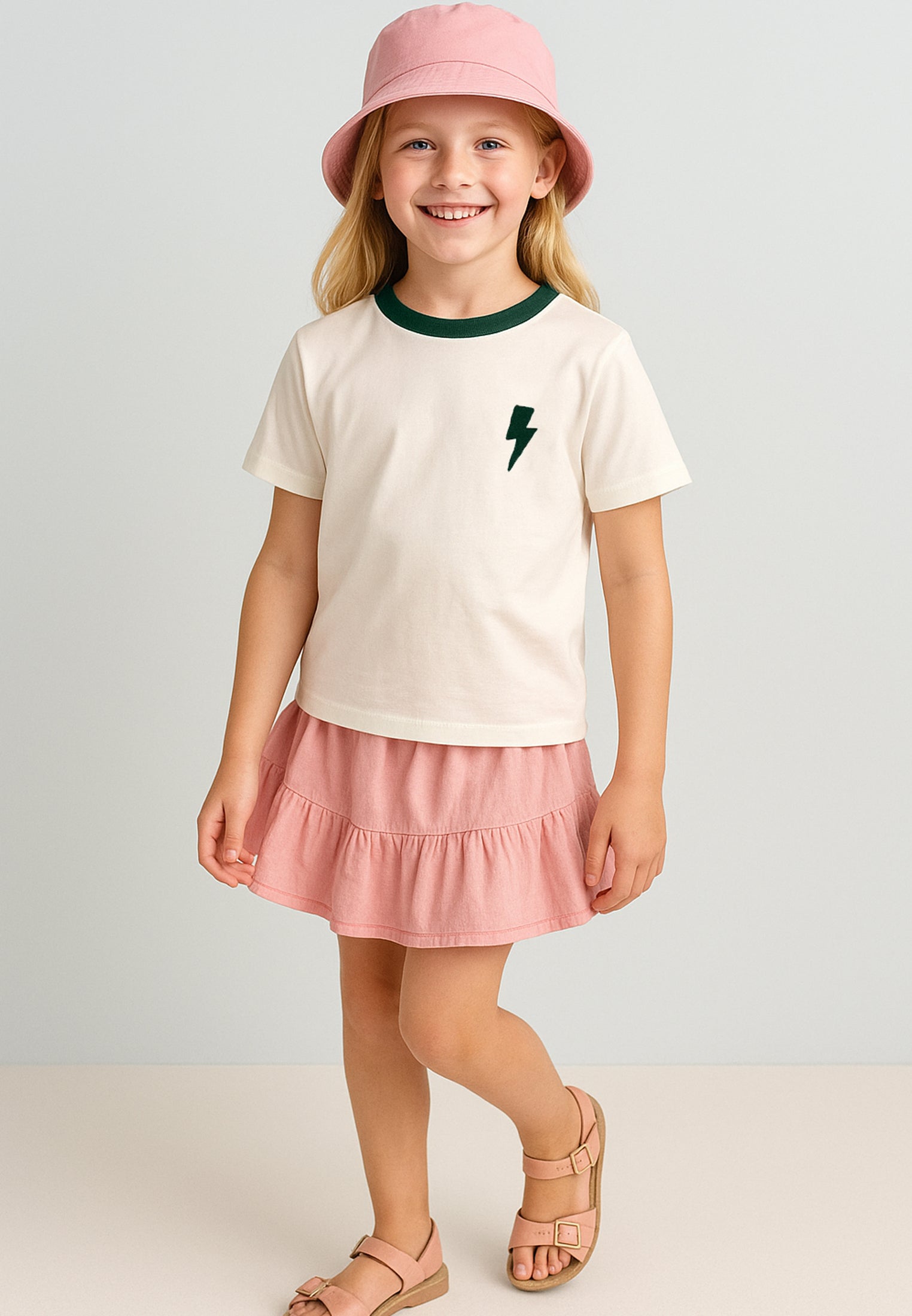 LIGHTNING BOLT T-SHIRT BOTTLE GREEN