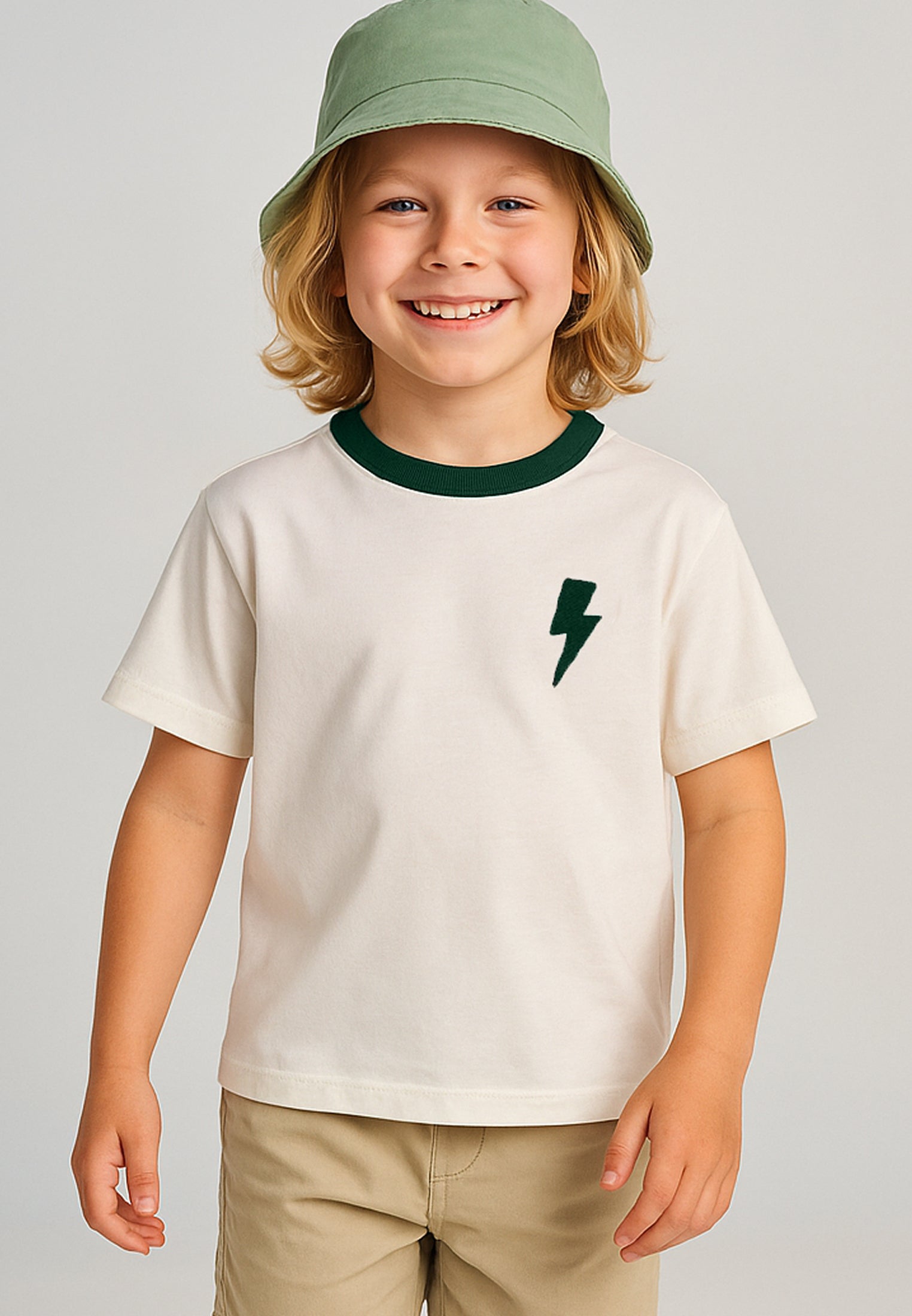 LIGHTNING BOLT T-SHIRT BOTTLE GREEN