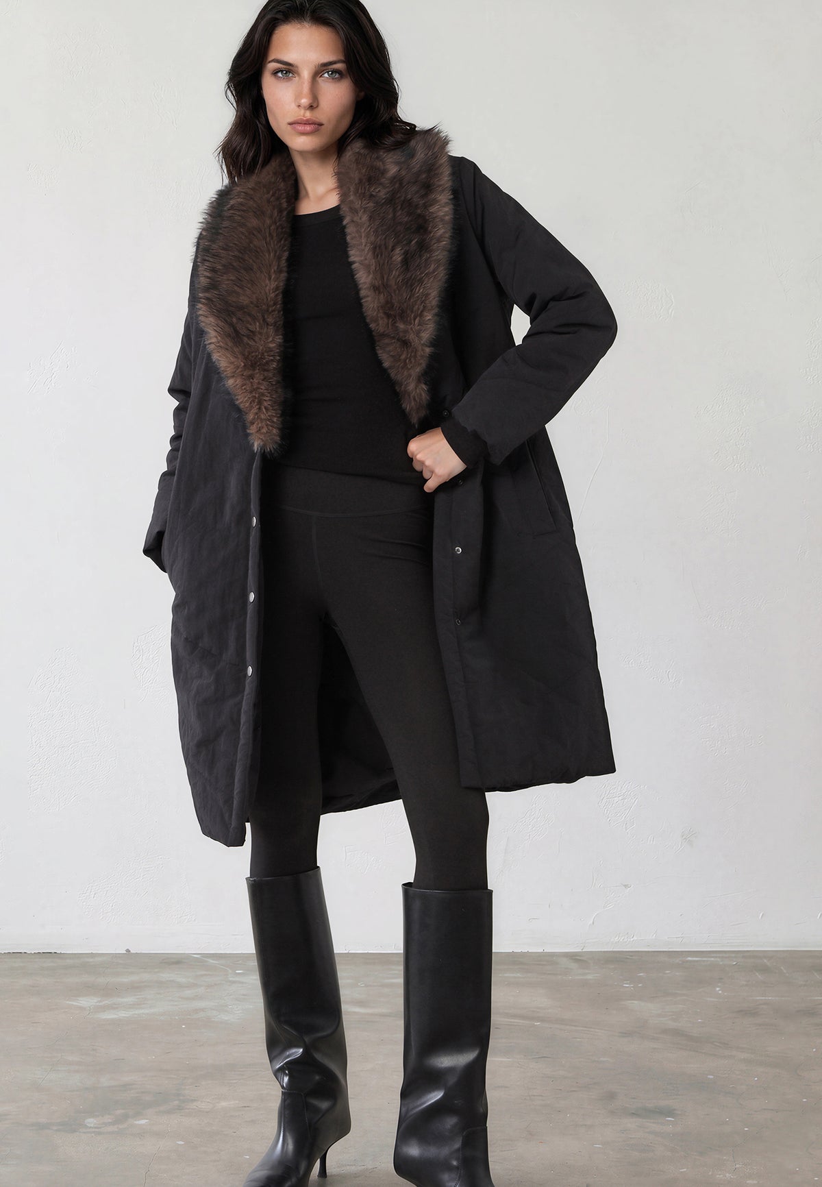 COVER COAT JET BLACK