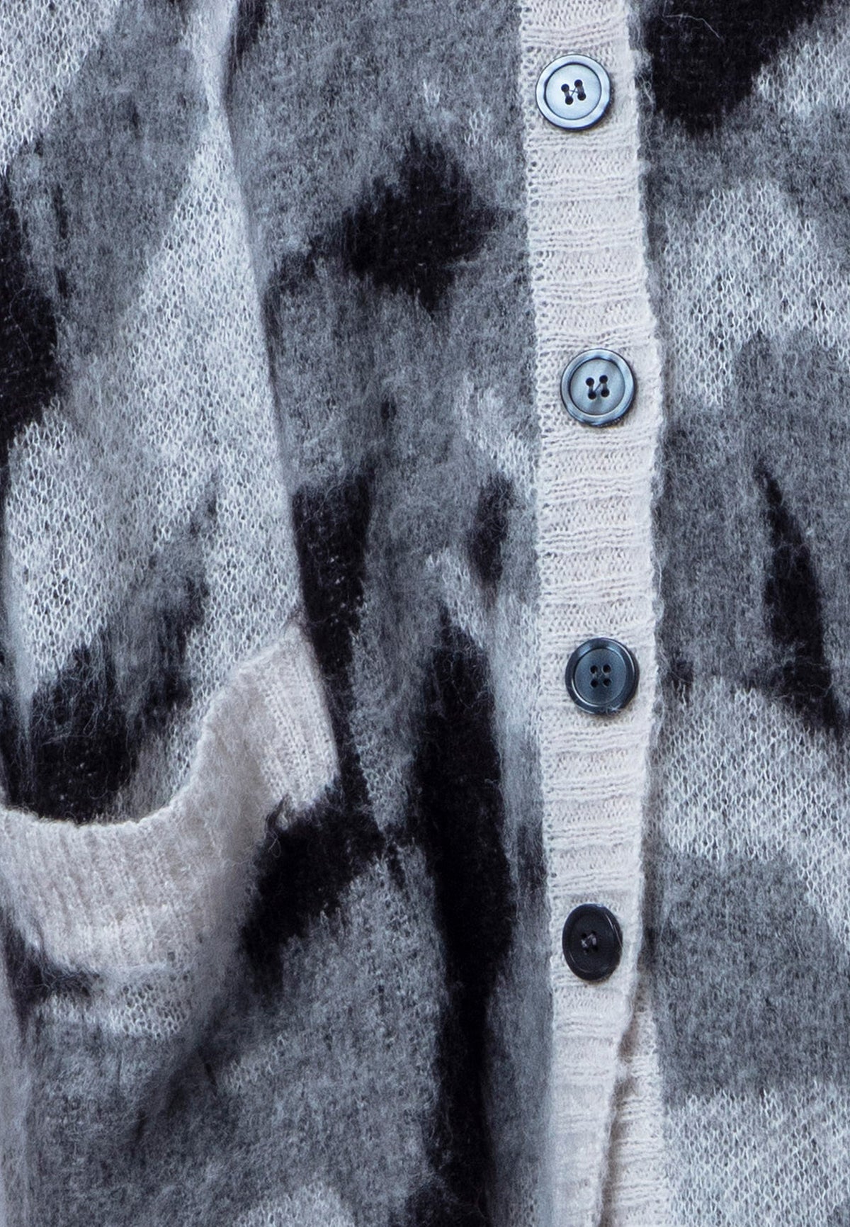 LAYLA CARDIGAN BLACK & GREY