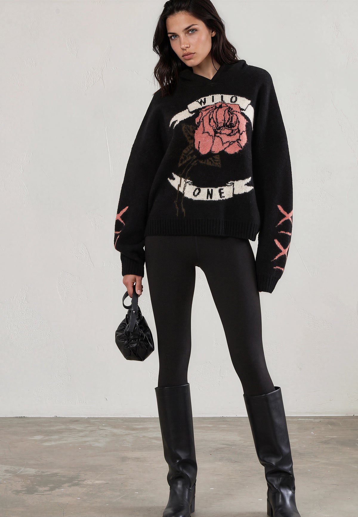 LAYLA HOODIE JET BLACK