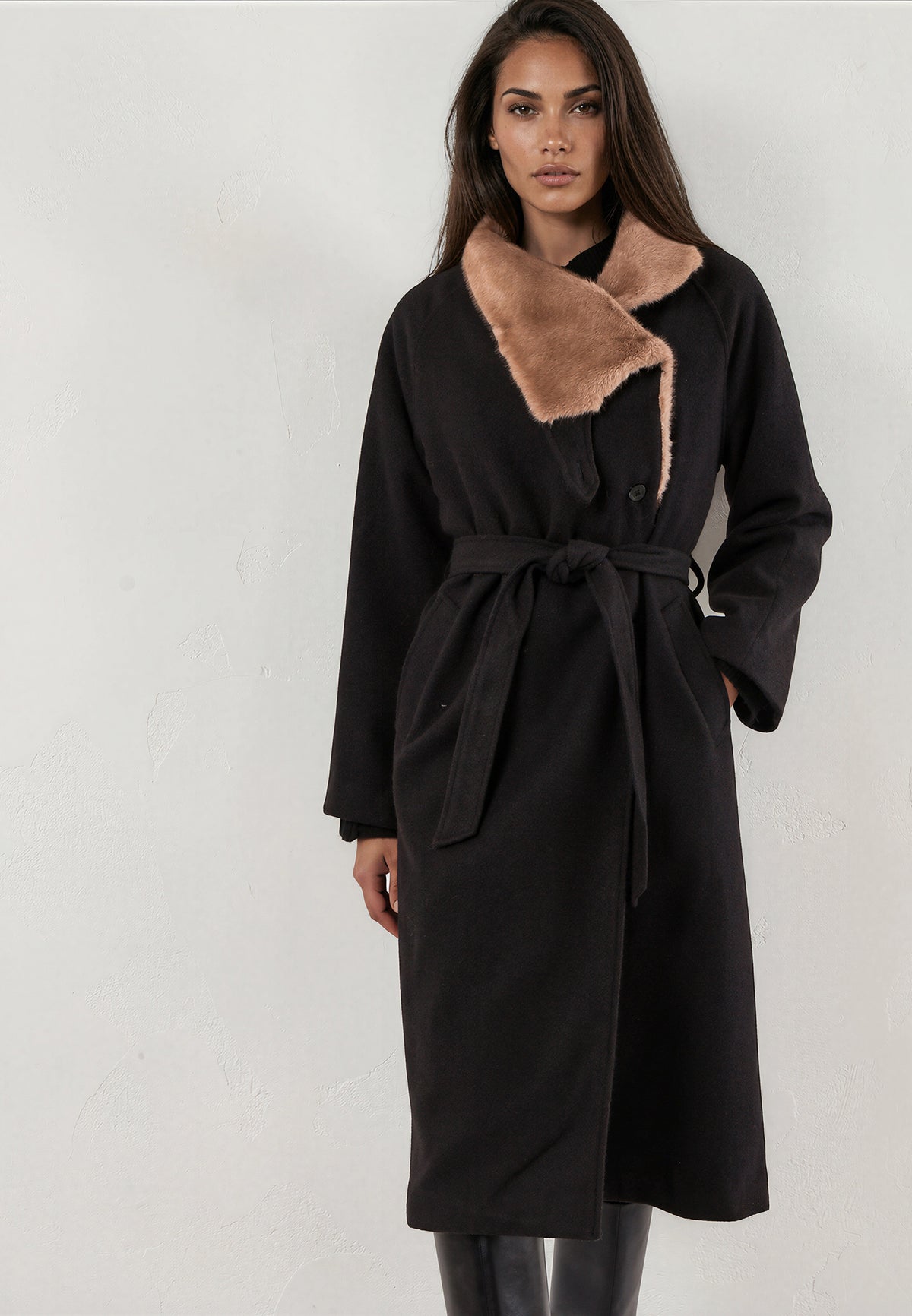 LILY COAT JET BLACK