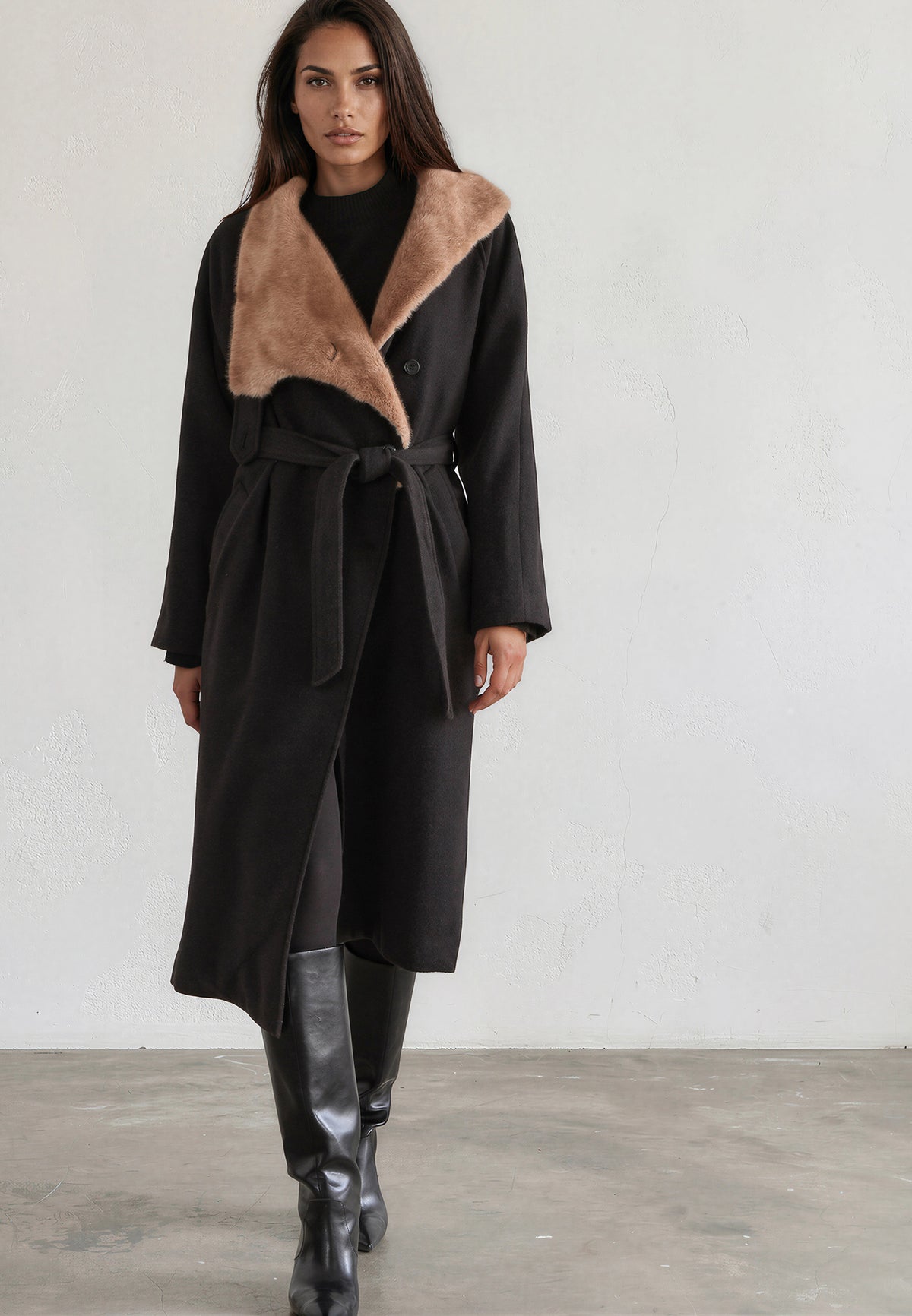 LILY COAT JET BLACK