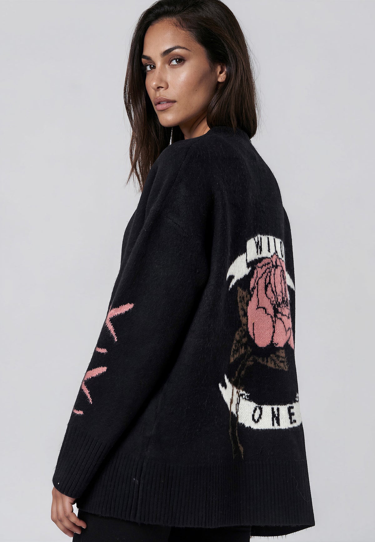 NADIA CARDIGAN JET BLACK