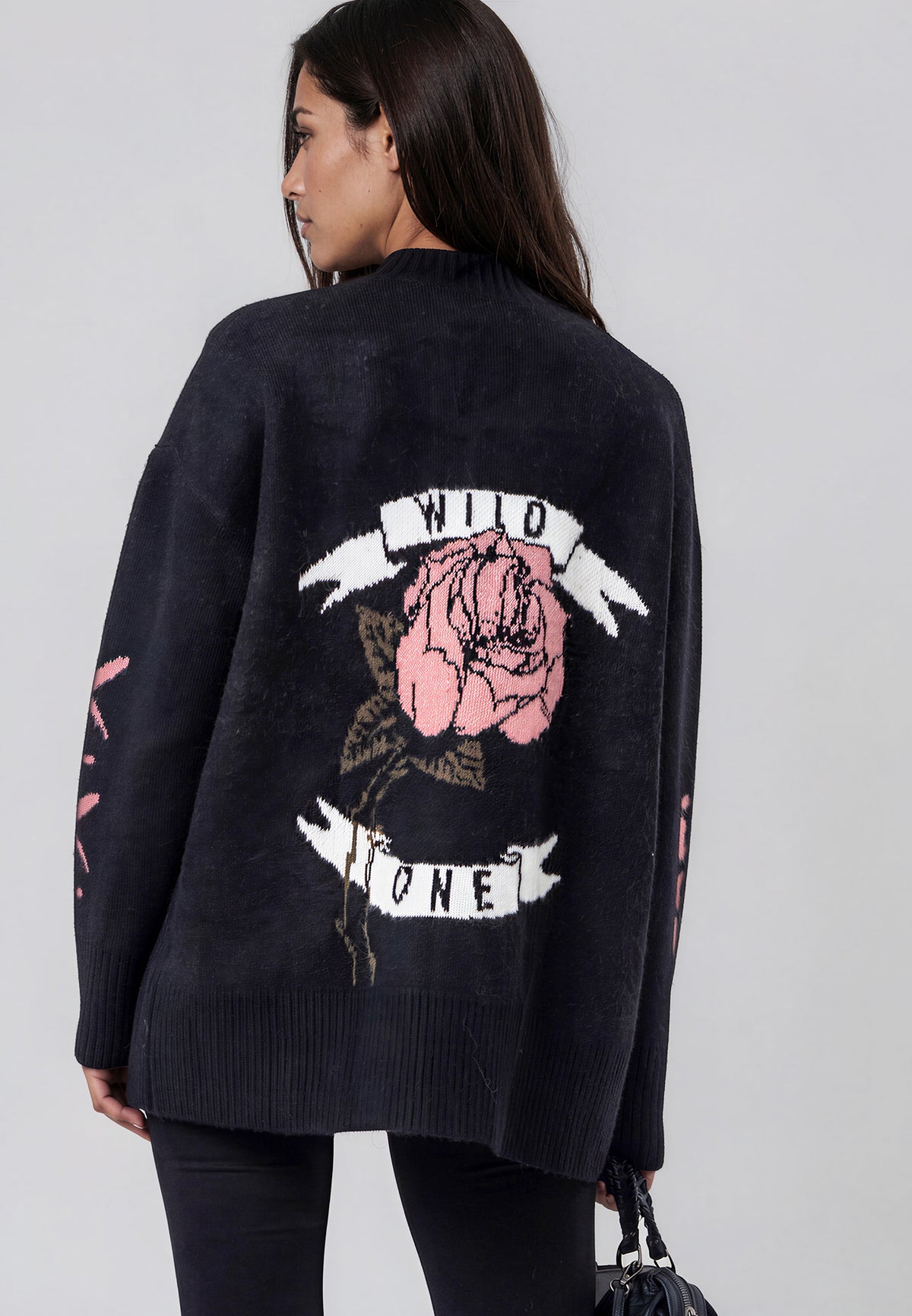NADIA CARDIGAN JET BLACK