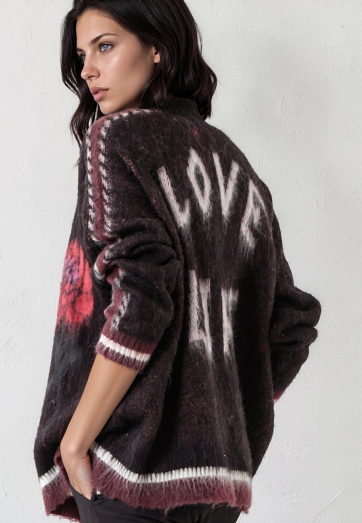 REBEL CARDIGAN JET BLACK