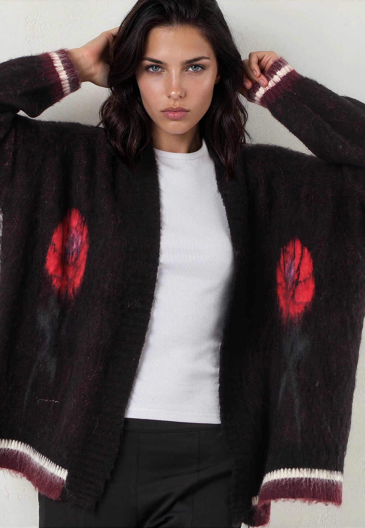 REBEL CARDIGAN JET BLACK