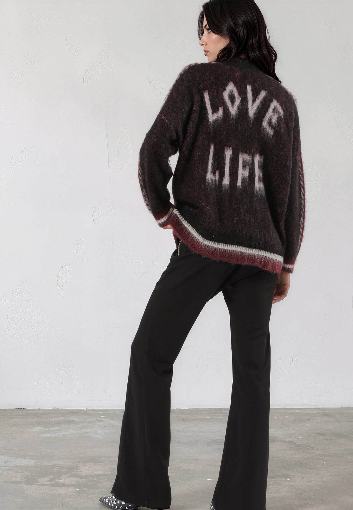 REBEL CARDIGAN JET BLACK