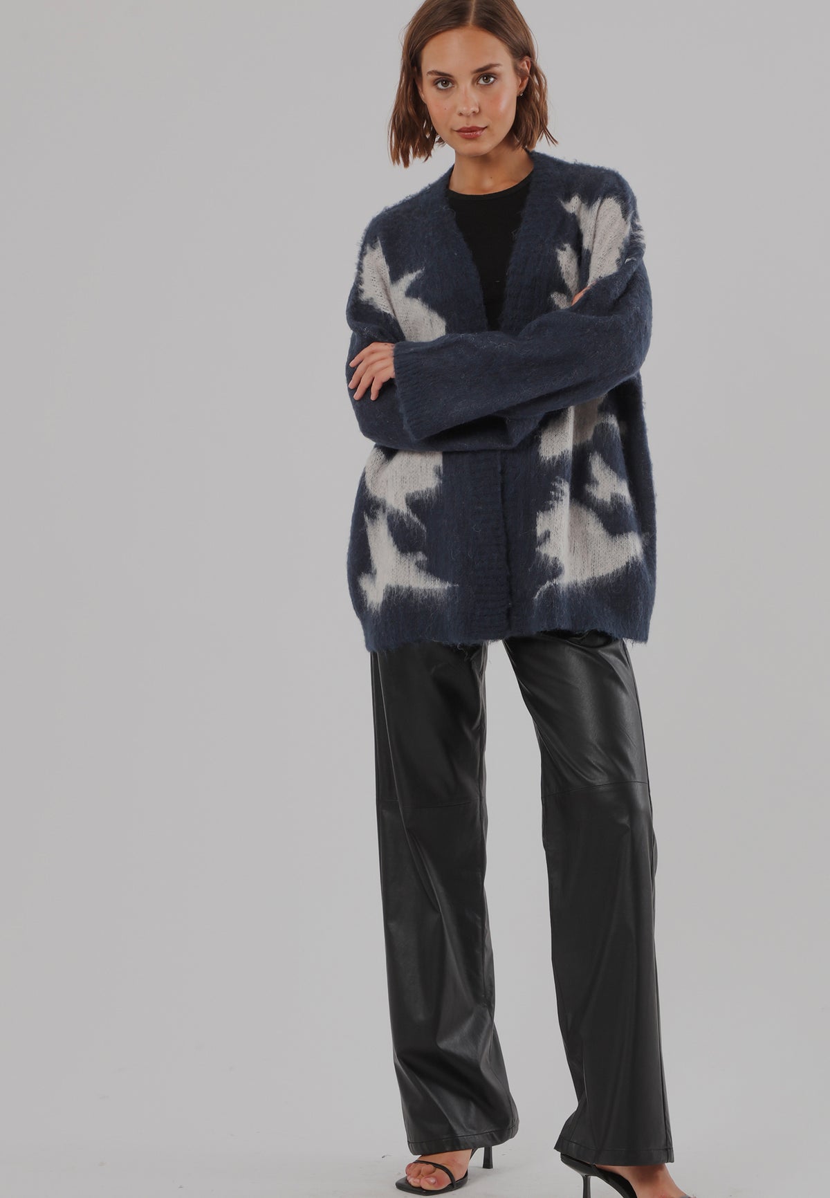 AVIATION CARDIGAN TEAL