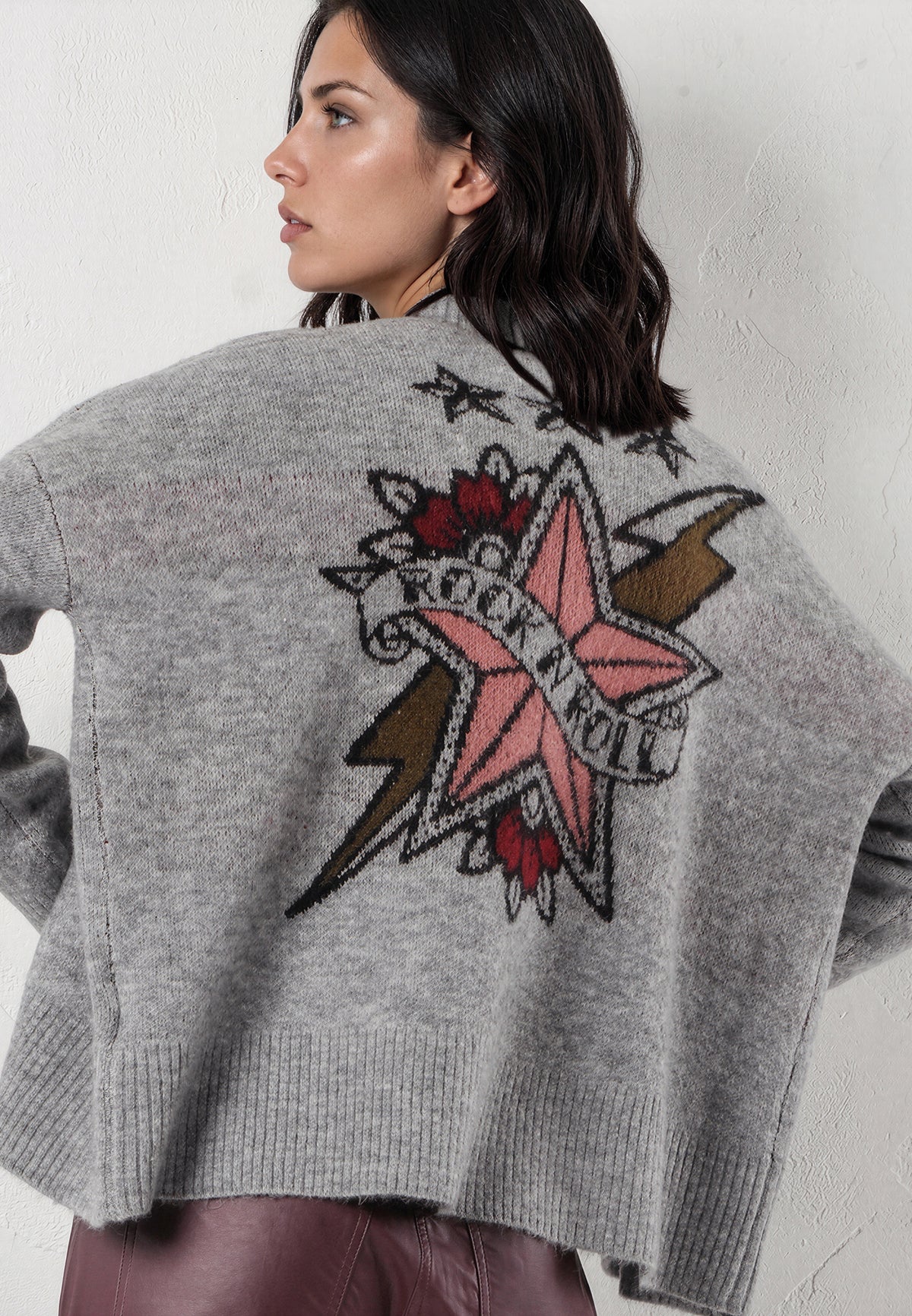 FOREVER CARDIGAN GREY MARL