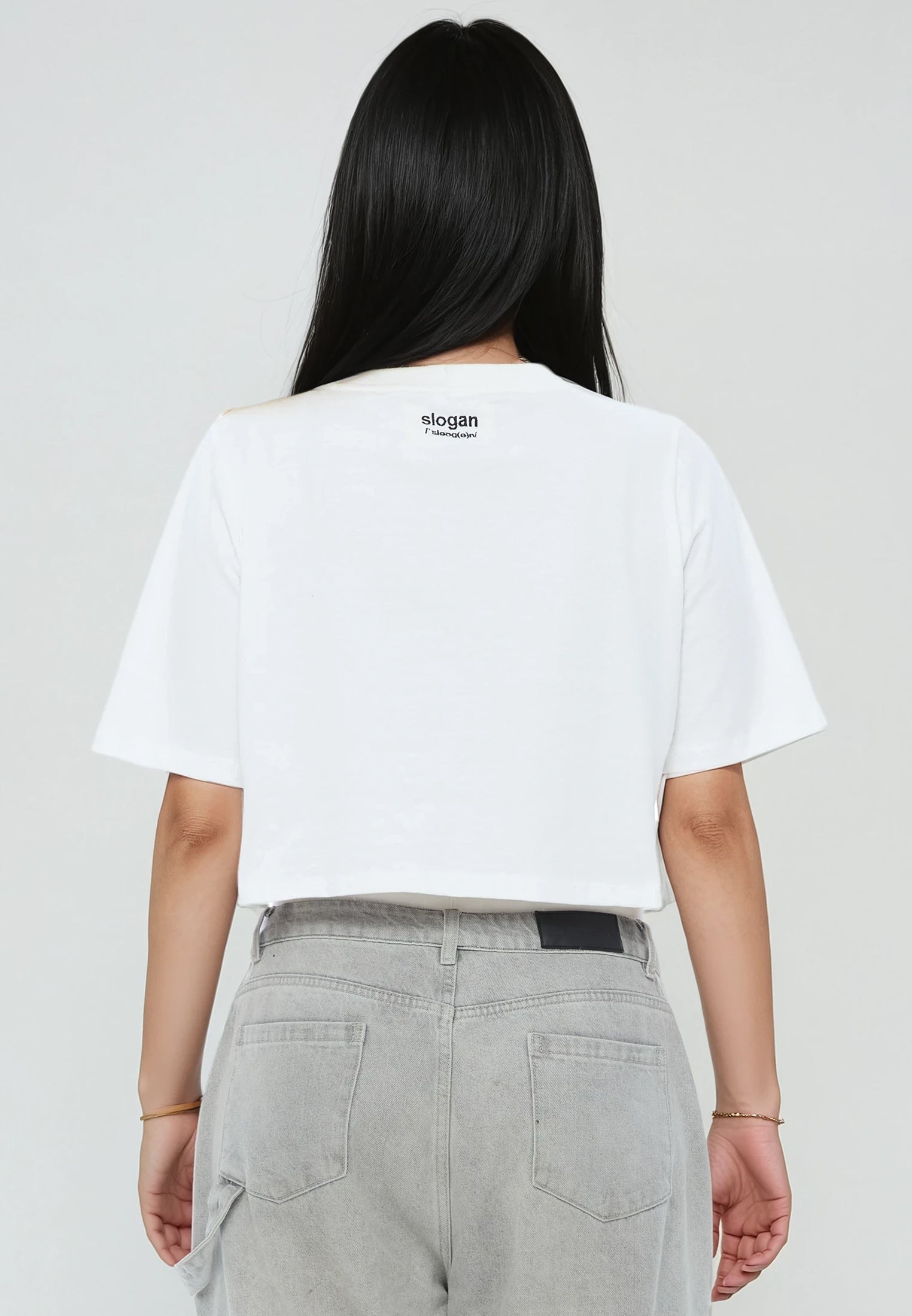 HOLY SHIT CROP TOP WHITE