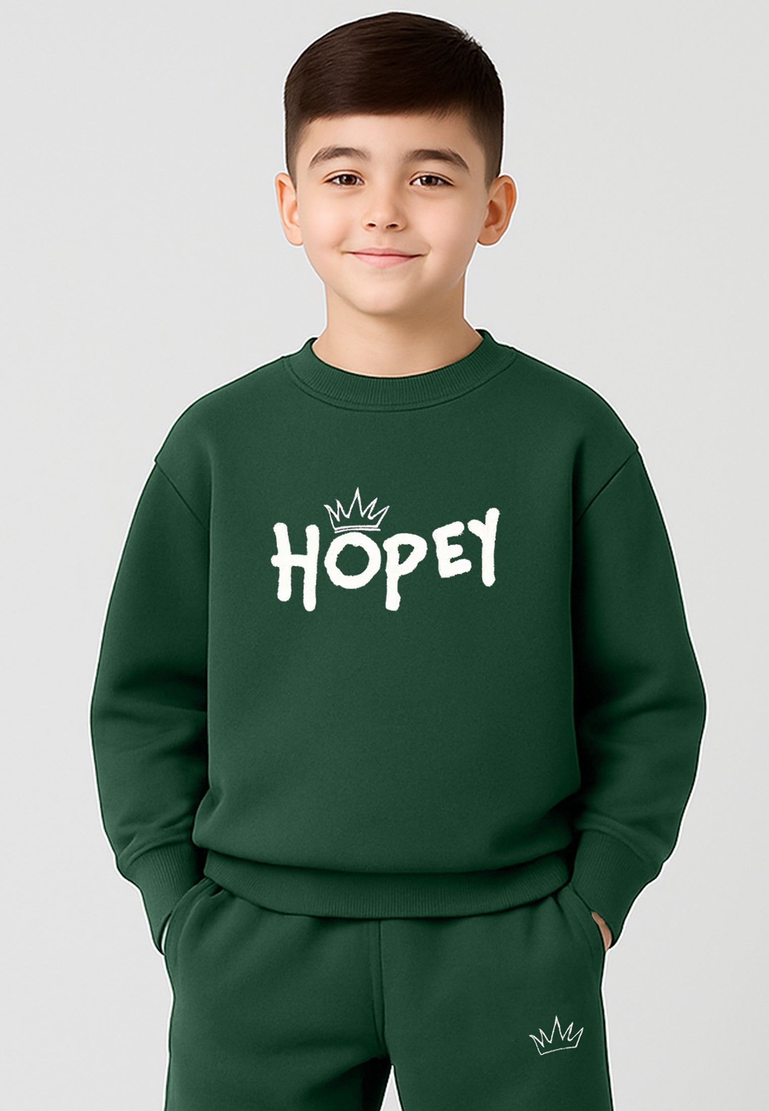 HOPEY BOYS OVERSIZED SWEAT GREEN