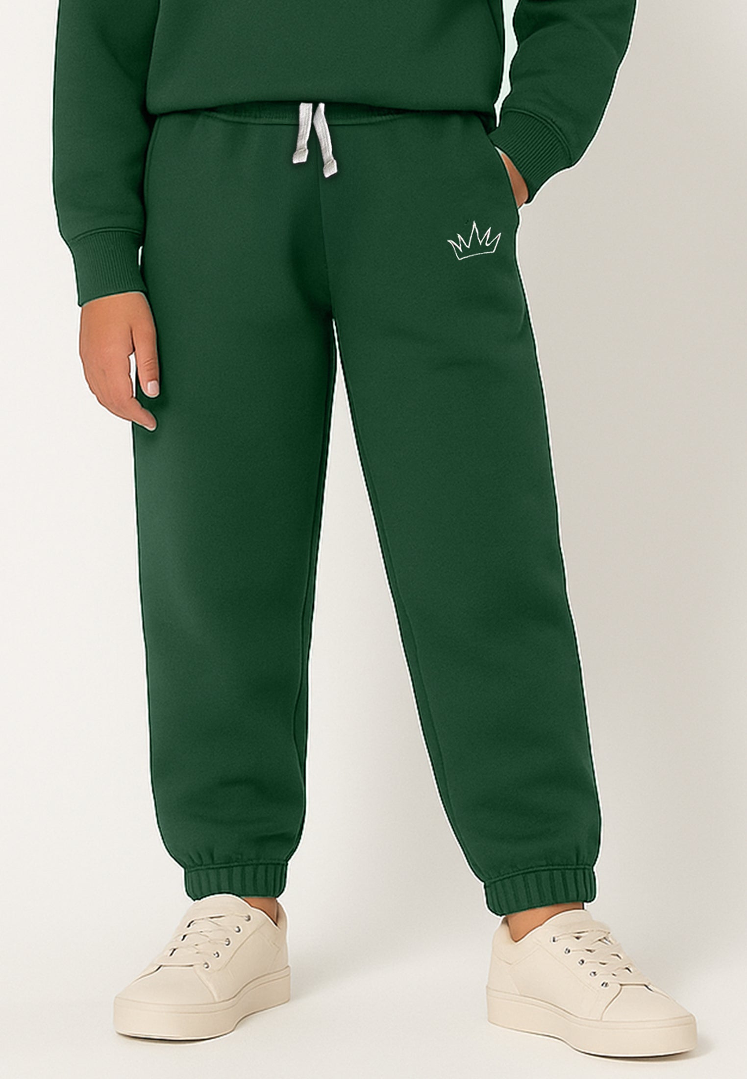 HOPEY GIRLS DARTED SWEATPANTS GREEN