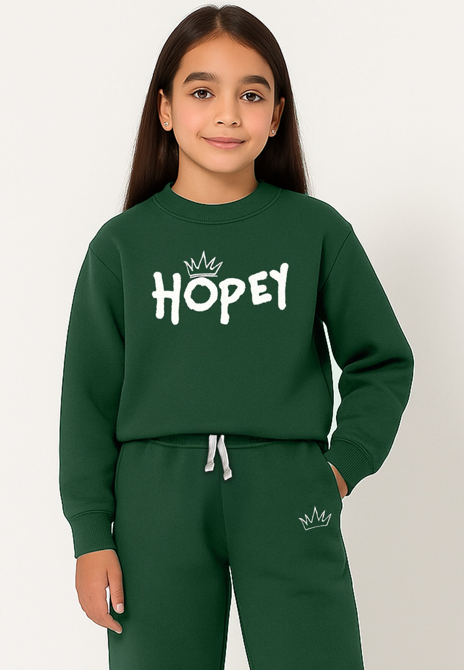 HOPEY GIRLS OVERSIZED SWEATSHIRT GREEN