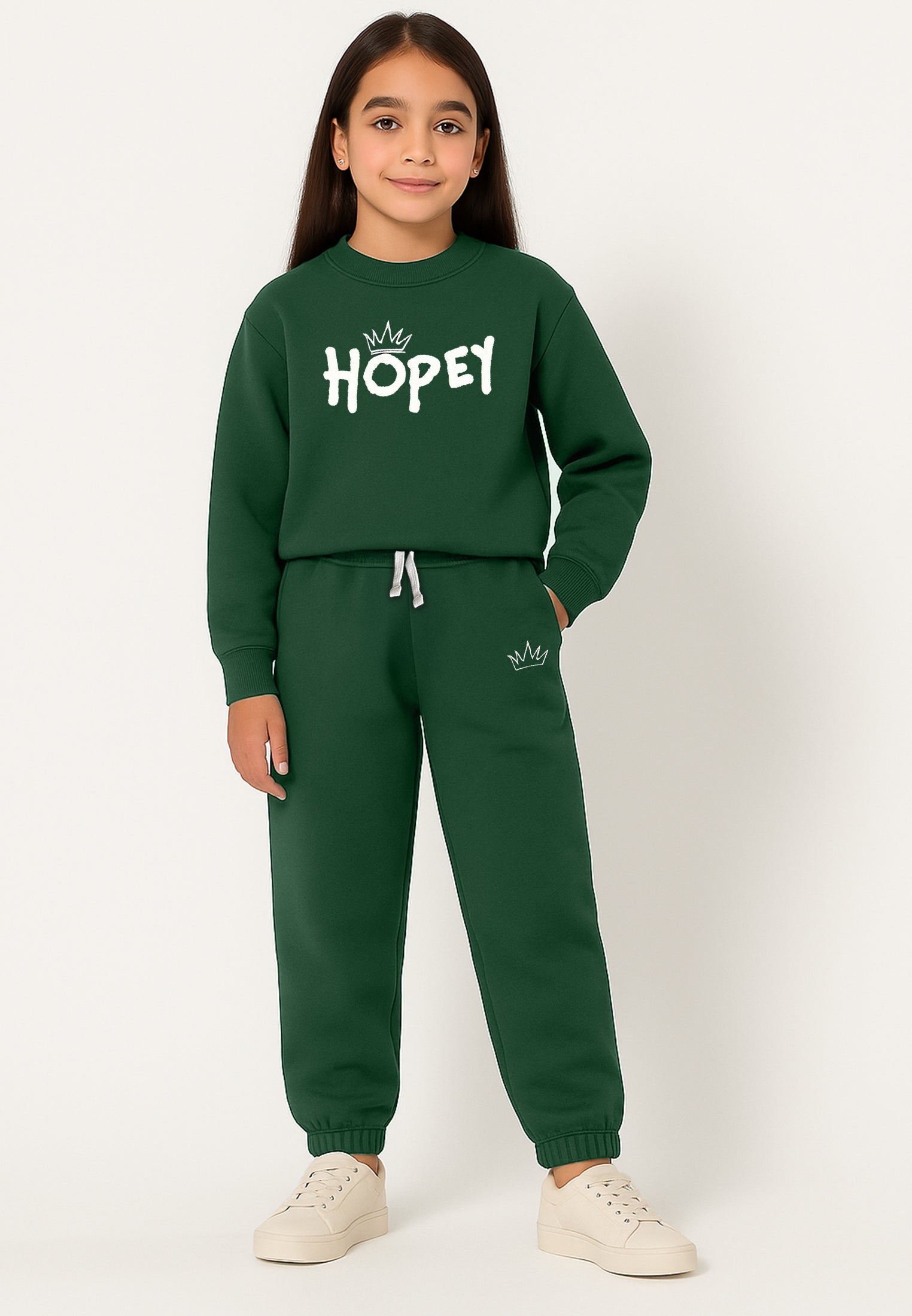 HOPEY GIRLS OVERSIZED SWEATSHIRT GREEN