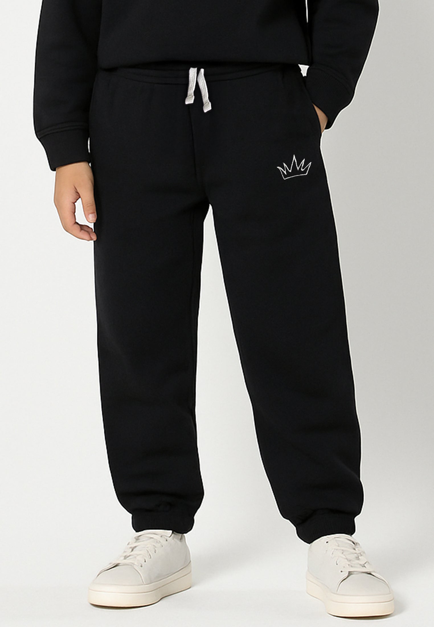 HOPEY GIRLS DARTED SWEATPANTS BLACK