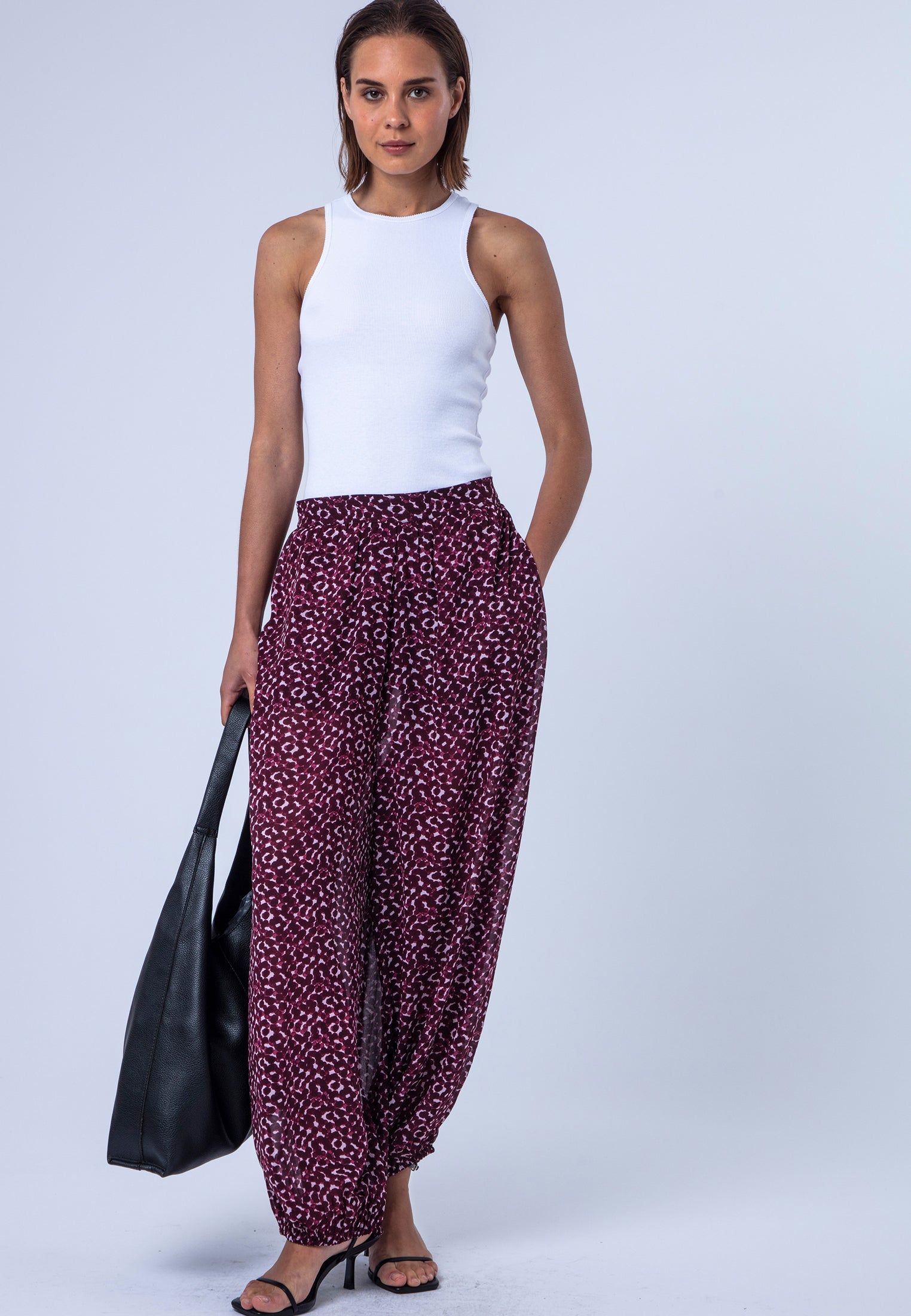 HELENA TROUSERS BLEND PORT POLKADOT