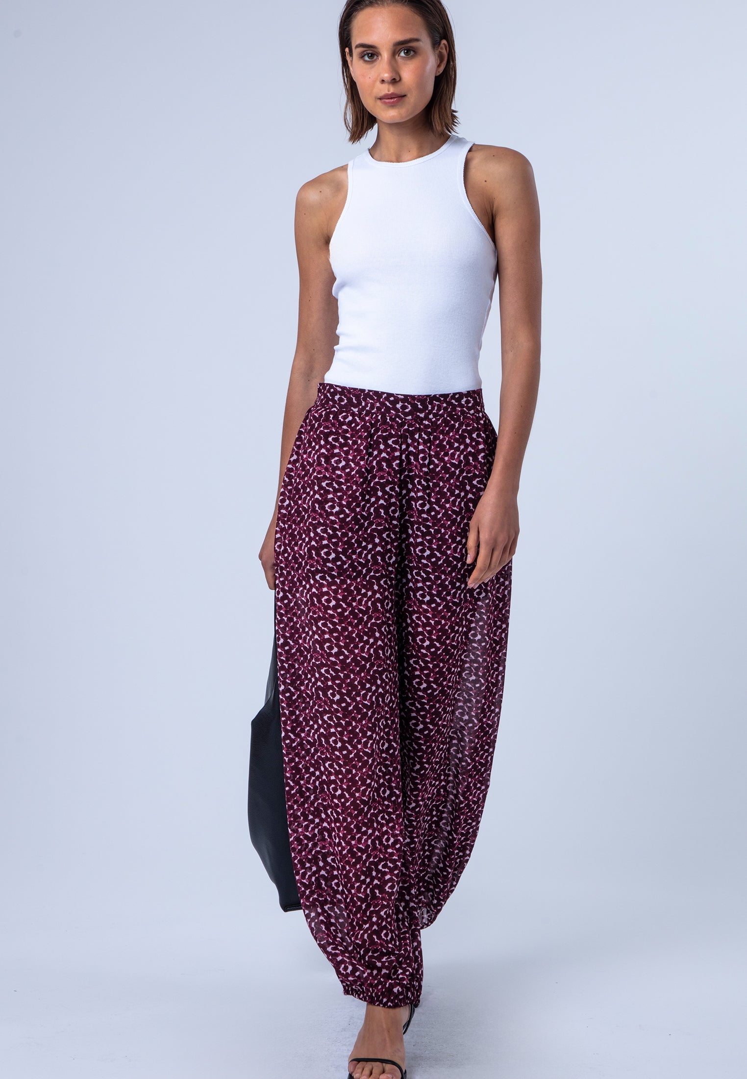 HELENA TROUSERS BLEND PORT POLKADOT