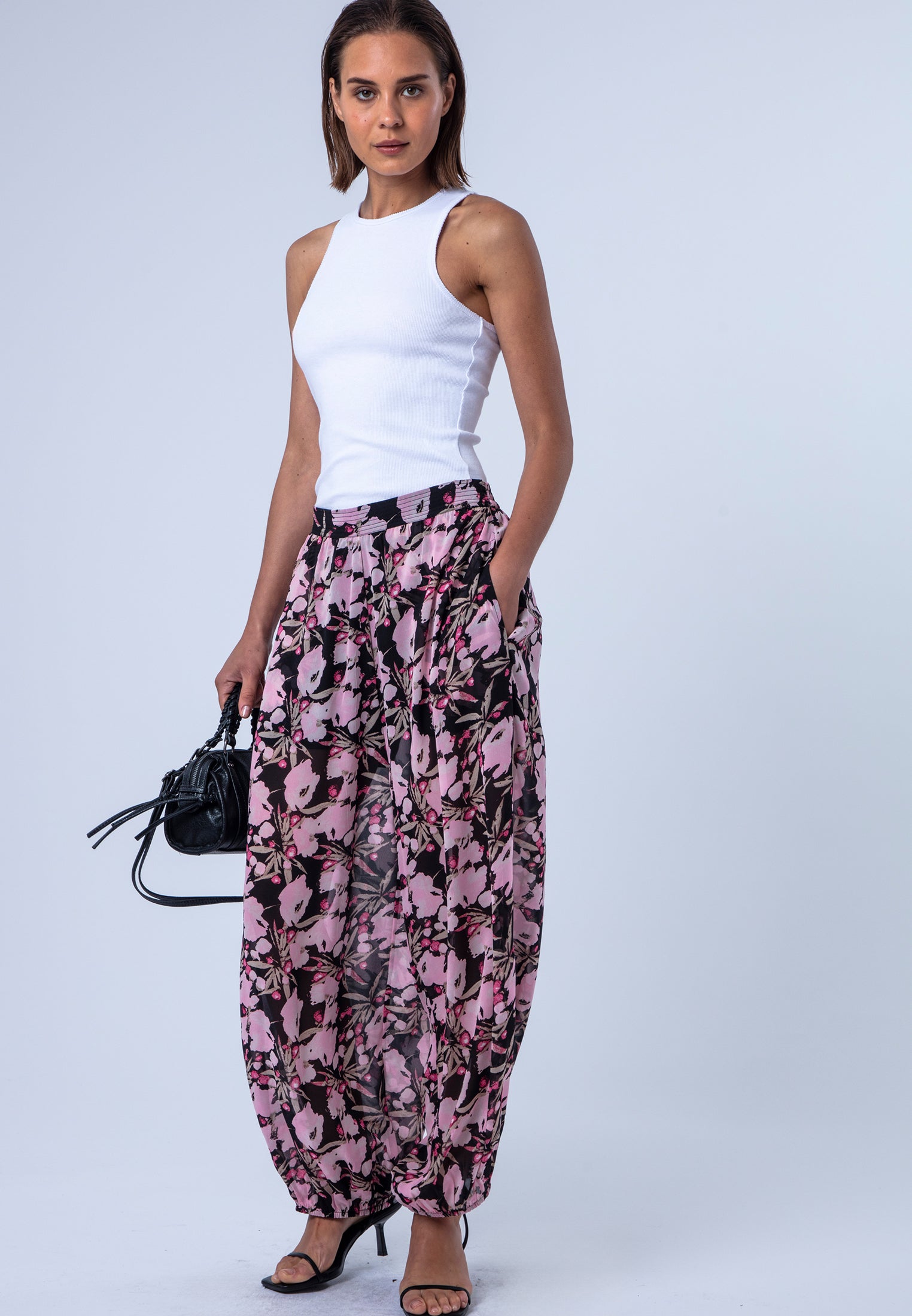 HELENA TROUSERS PRIME PINK FLORAL