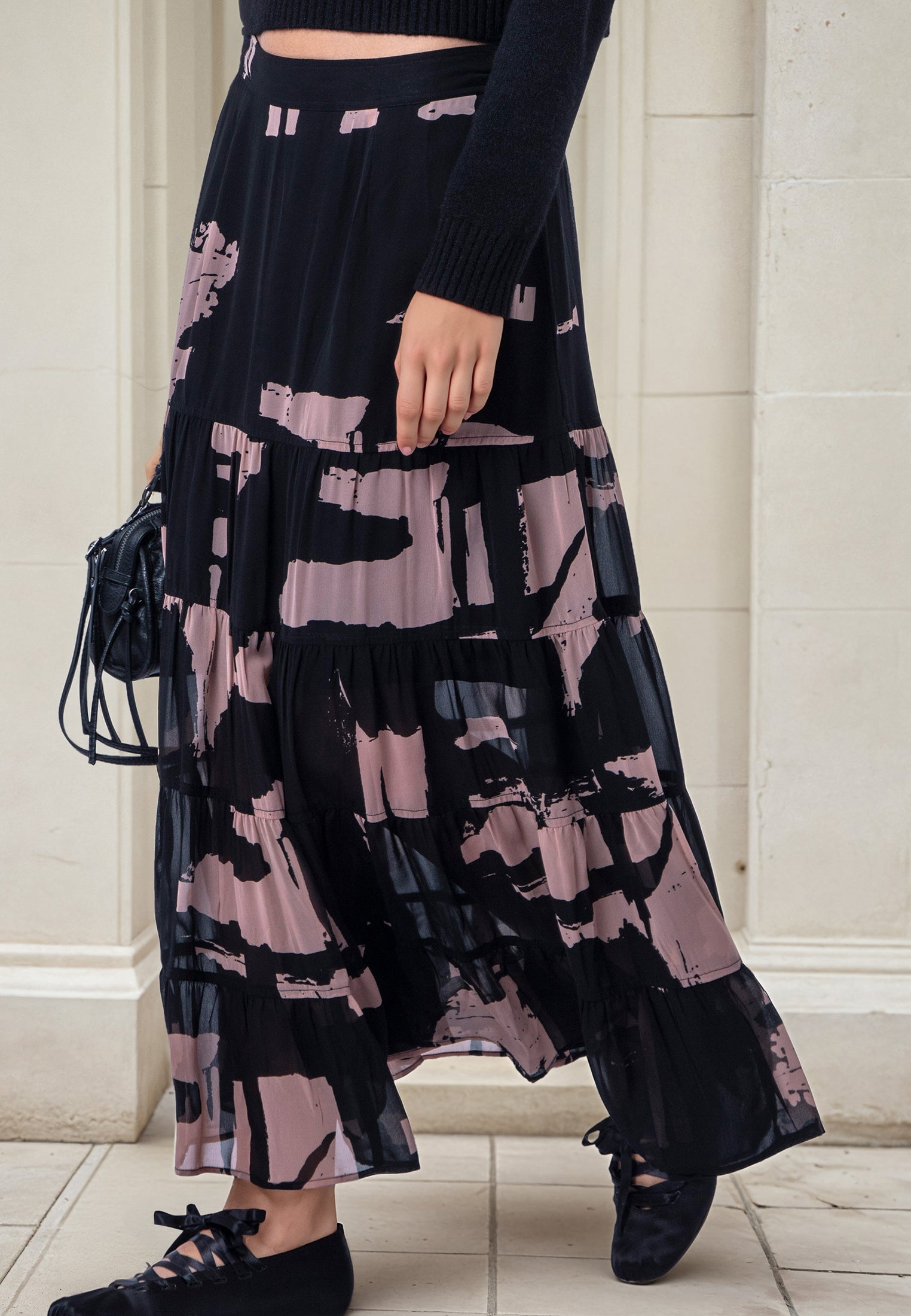 CITRINE SKIRT FACADE BLACK & ASHES