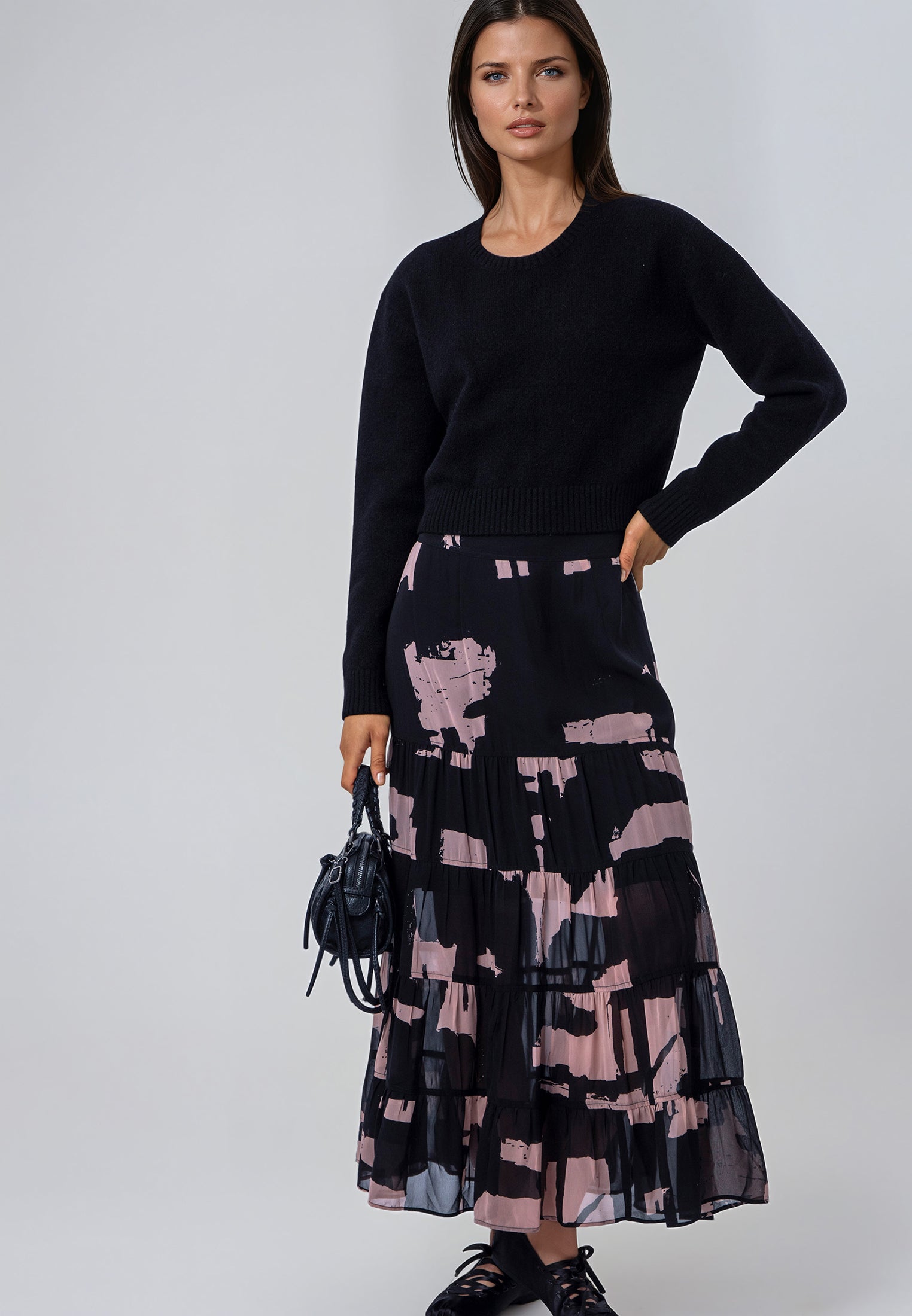 CITRINE SKIRT FACADE BLACK & ASHES