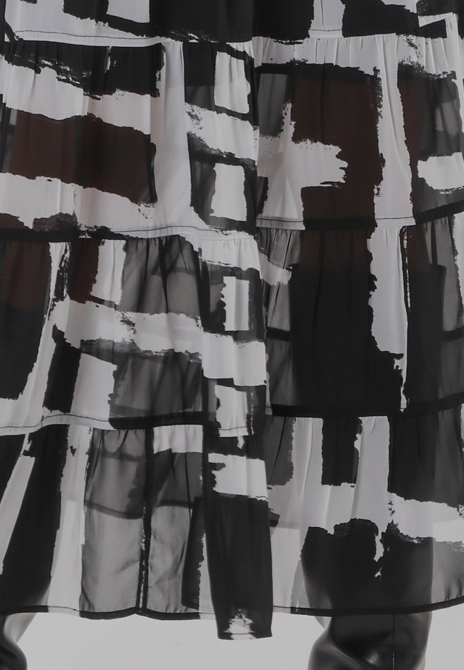 CITRINE SKIRT SELVAGE MONOCHROME