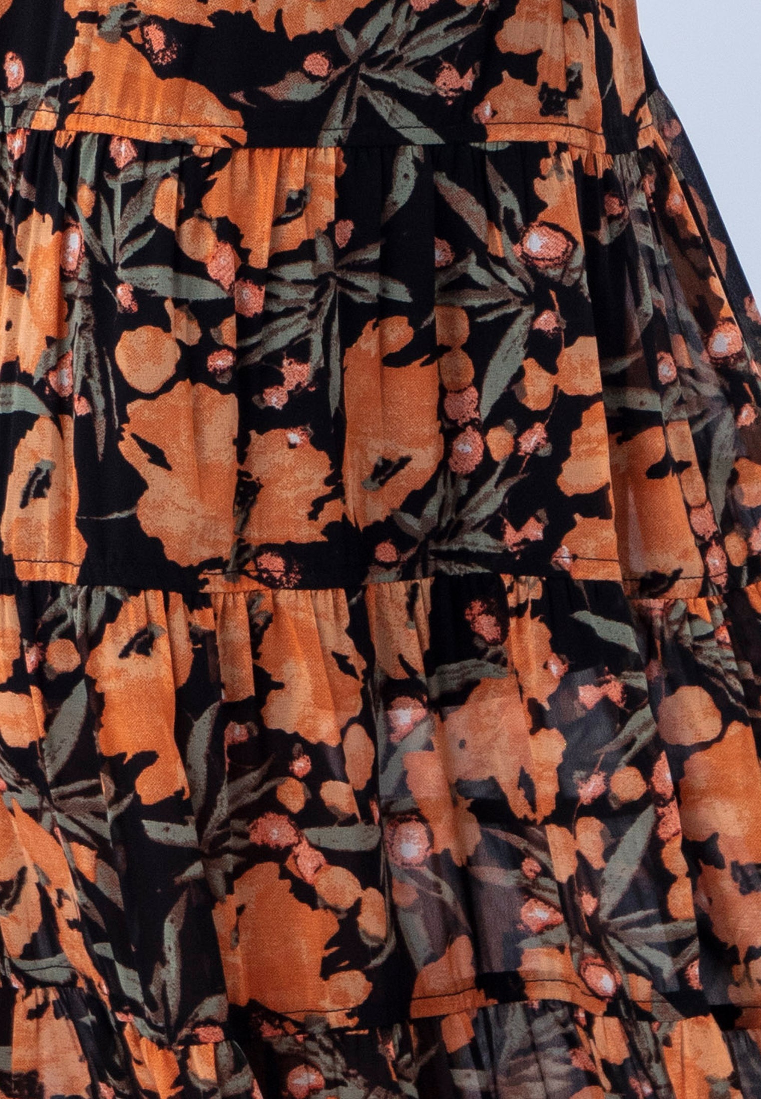 CITRINE SKIRT PRIME ORANGE FLORAL