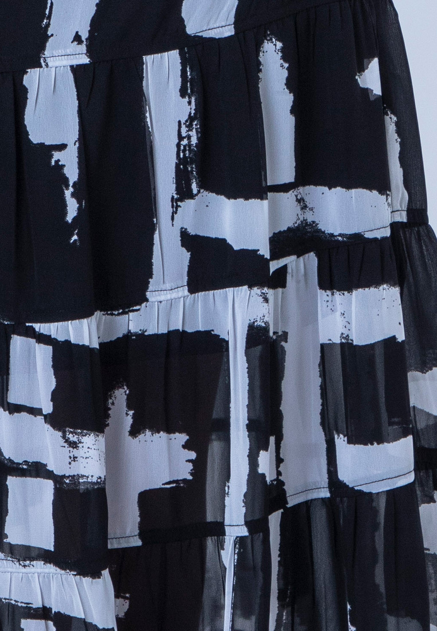 CITRINE SKIRT SELVAGE MONOCHROME