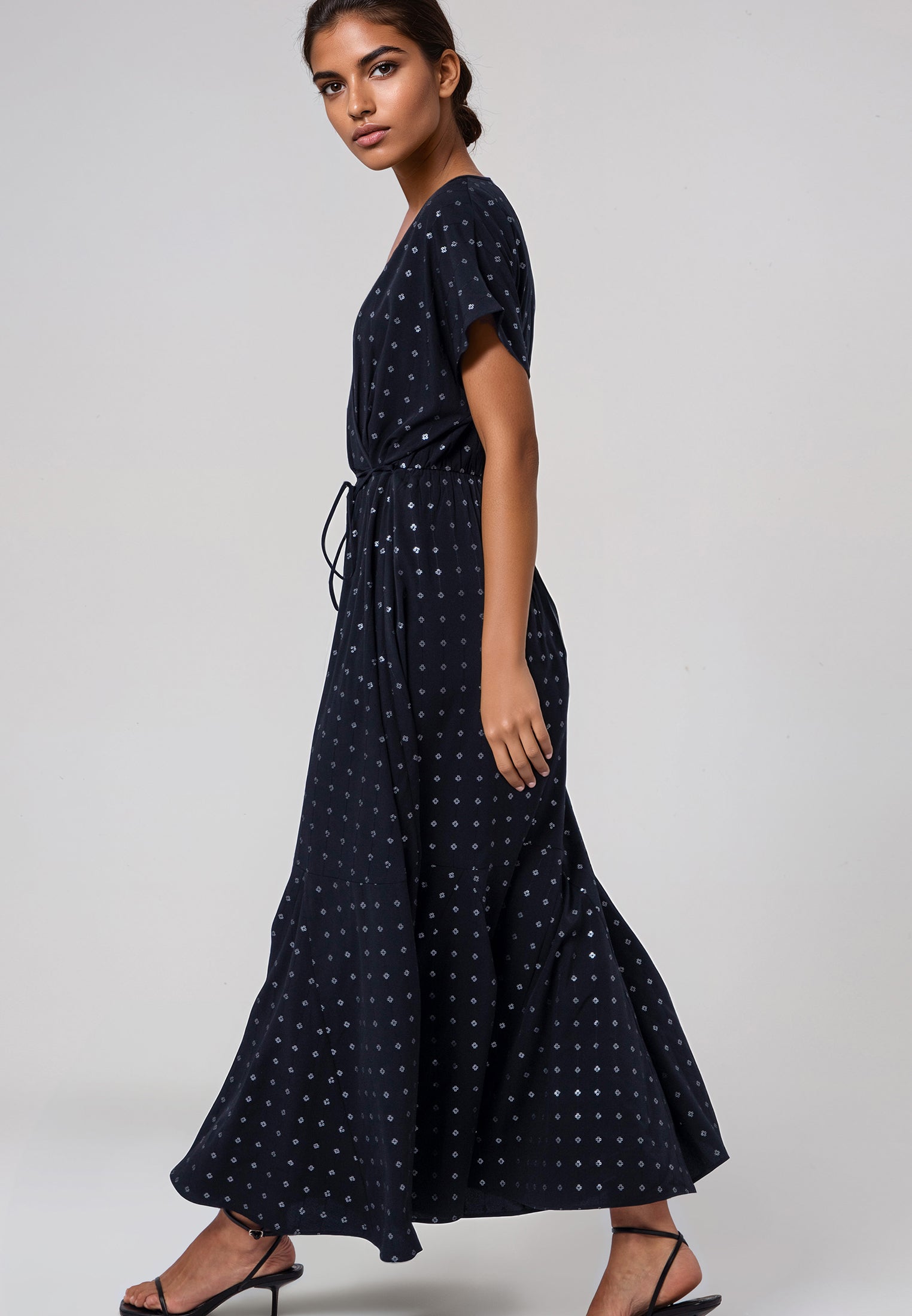 EDIE DRESS JET BLACK