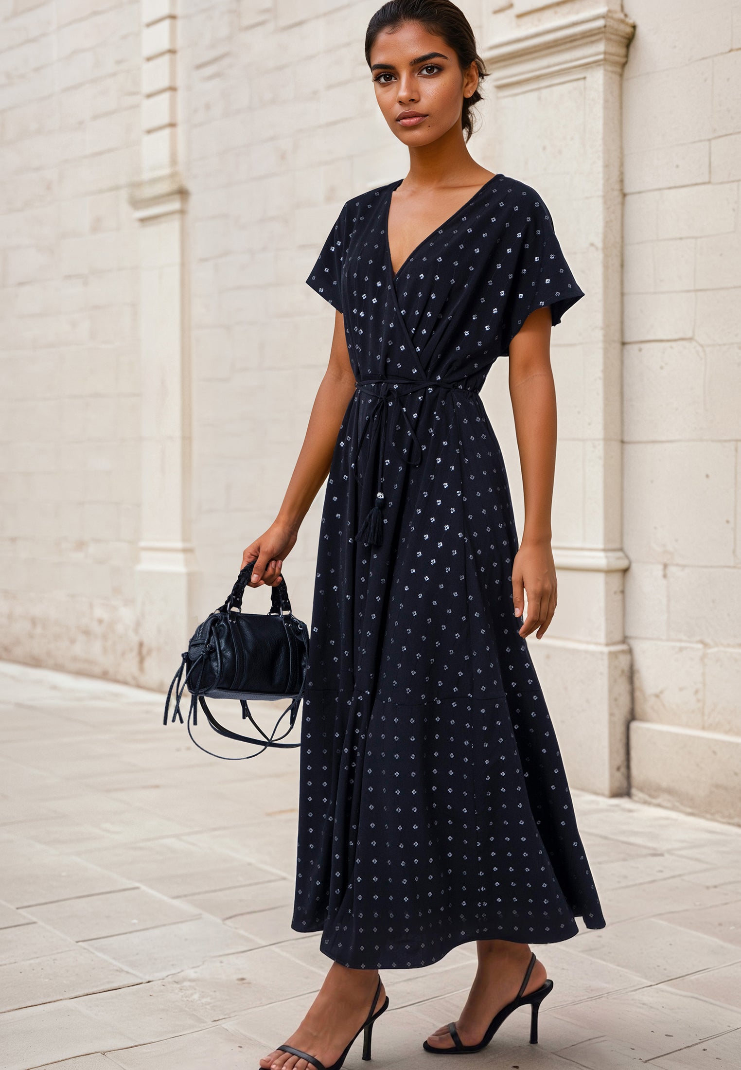 EDIE DRESS JET BLACK