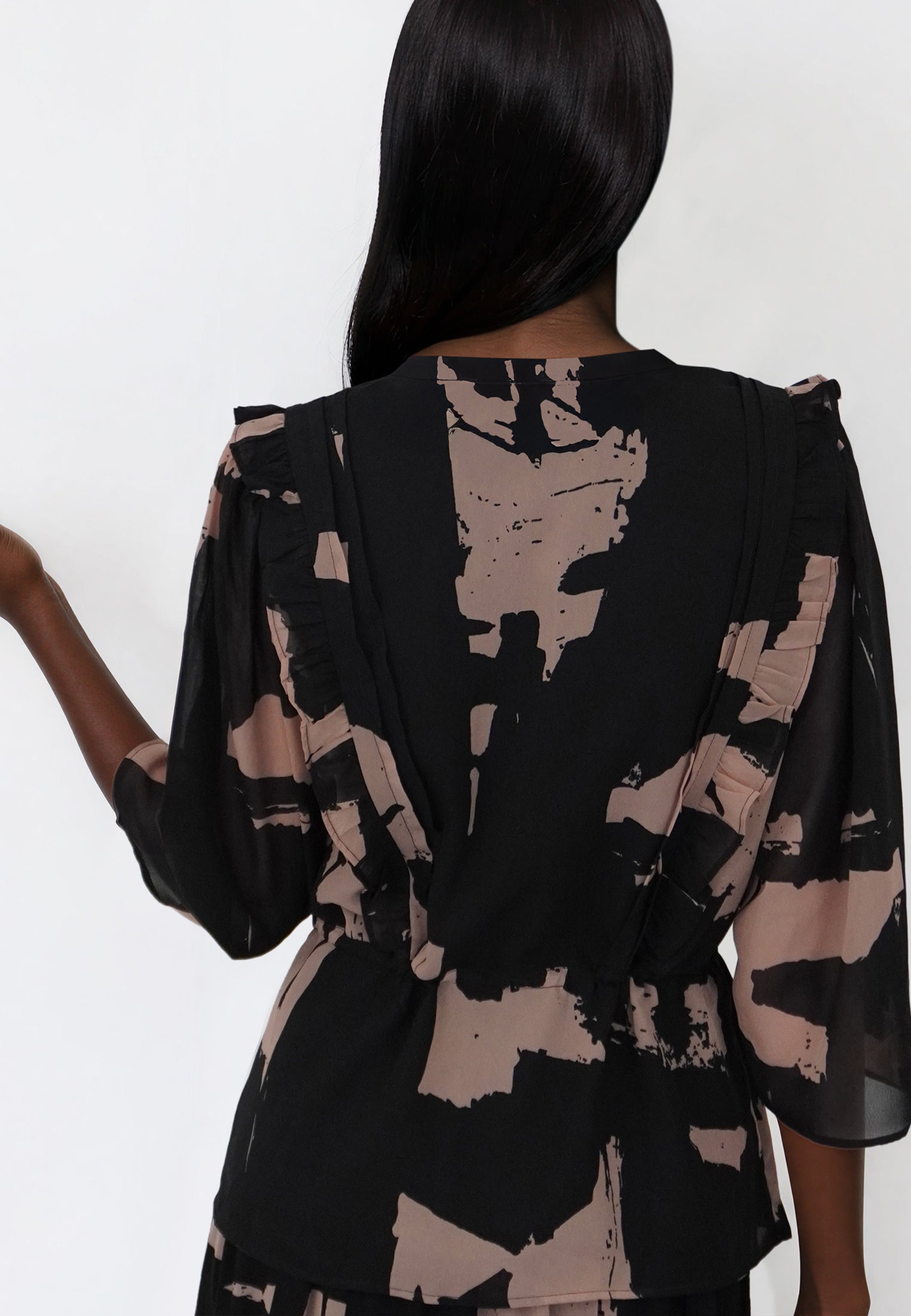 EVIE TOP FACADE BLACK & ASHES