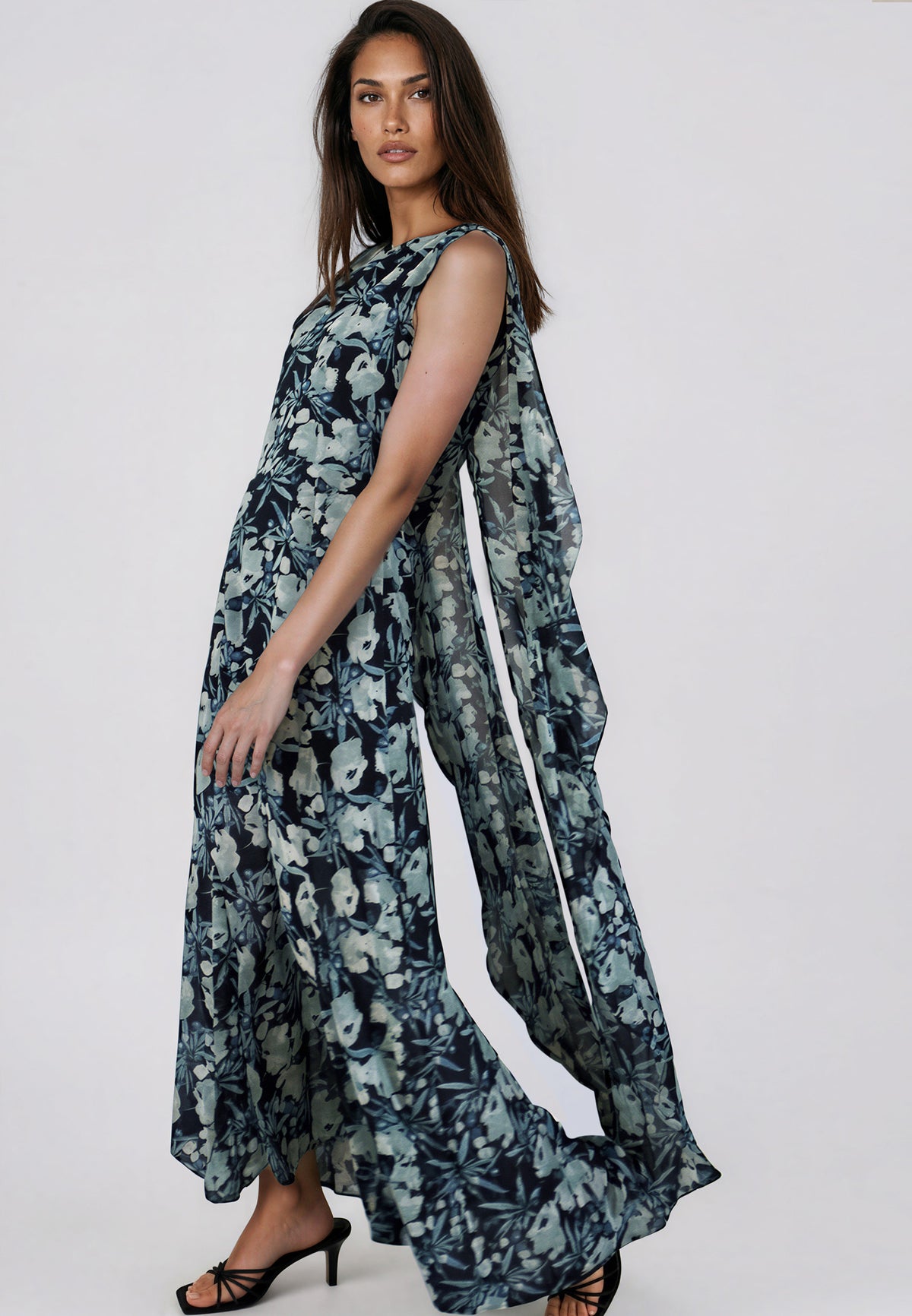 SHEA DRESS PRIME GREEN FLORAL