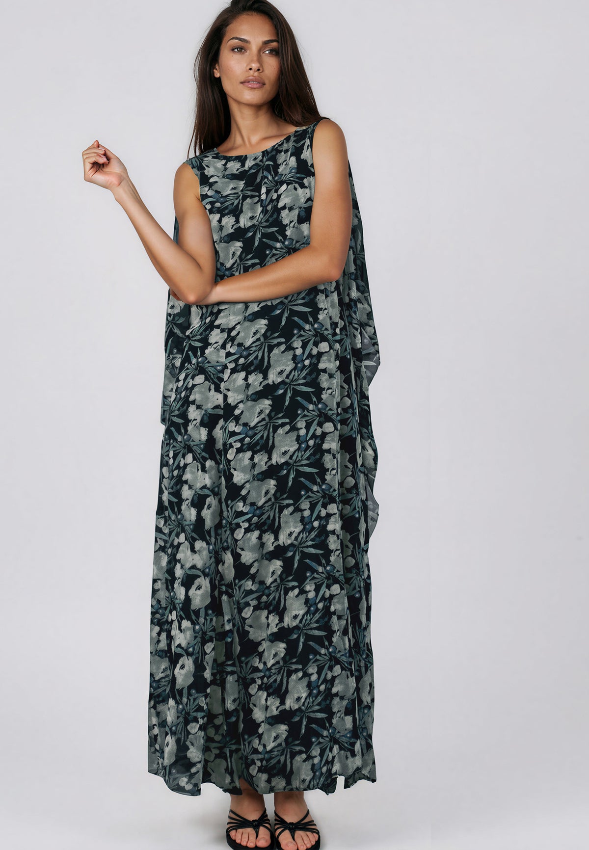 SHEA DRESS PRIME GREEN FLORAL