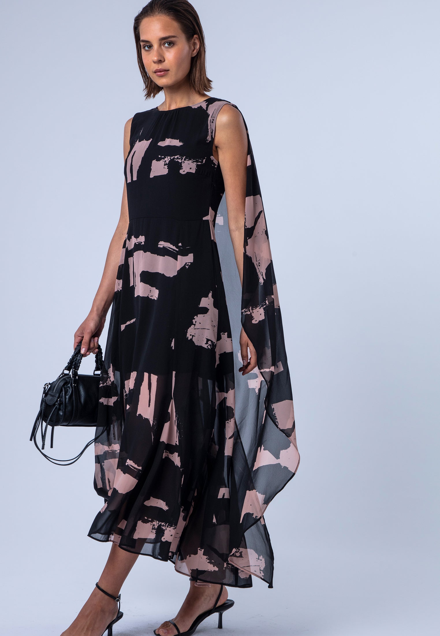 SHEA DRESS FACADE BLACK & ASHES