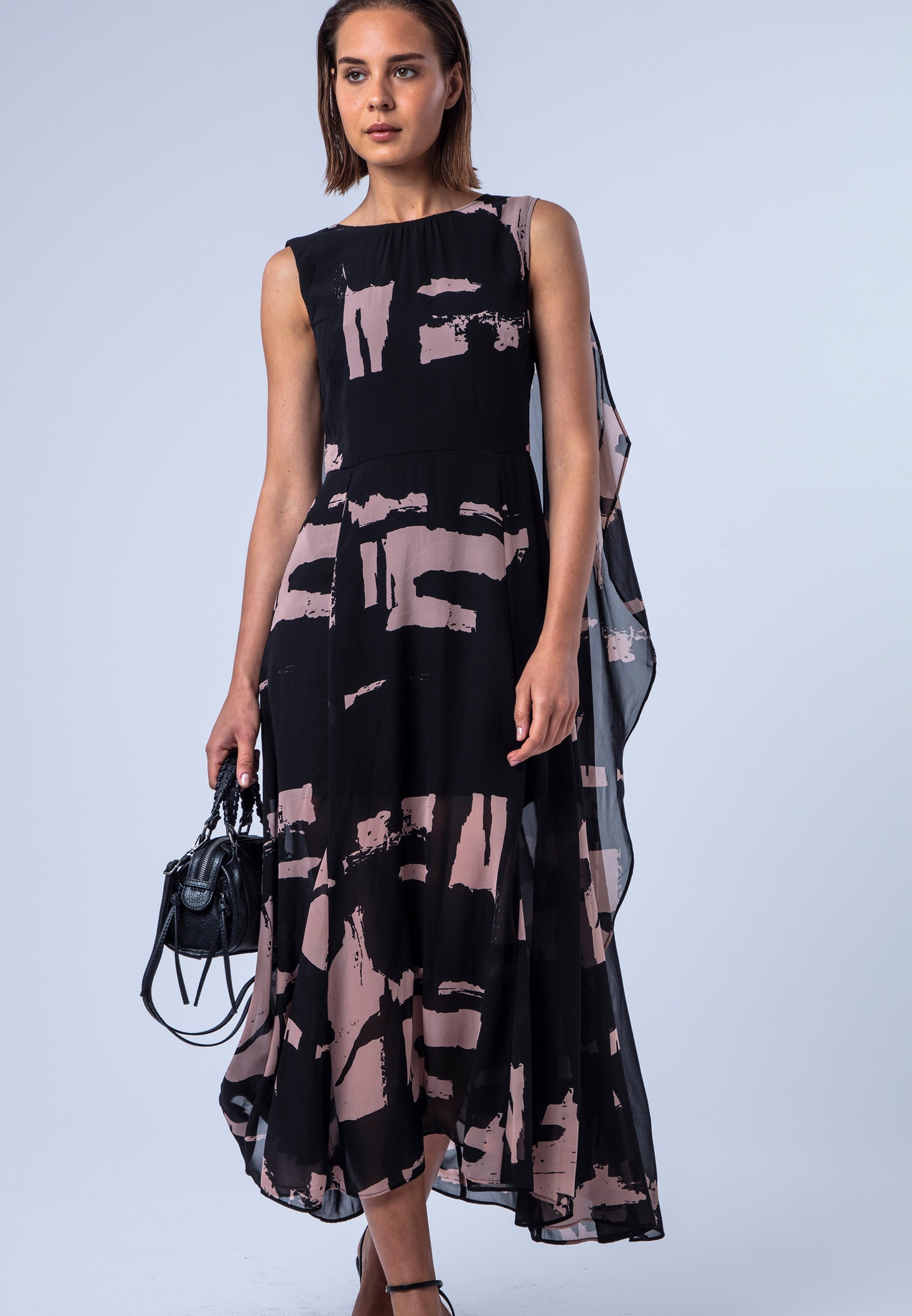 SHEA DRESS FACADE BLACK & ASHES