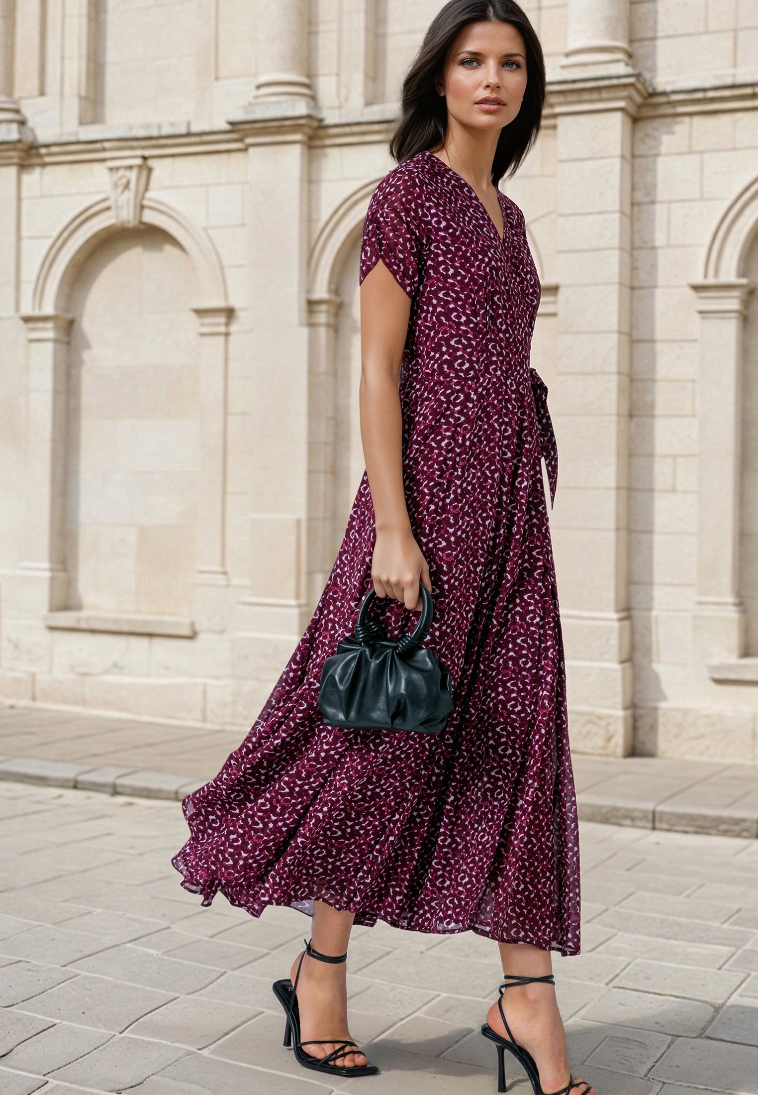 SOLSTICE MAXI DRESS BLEND PORT