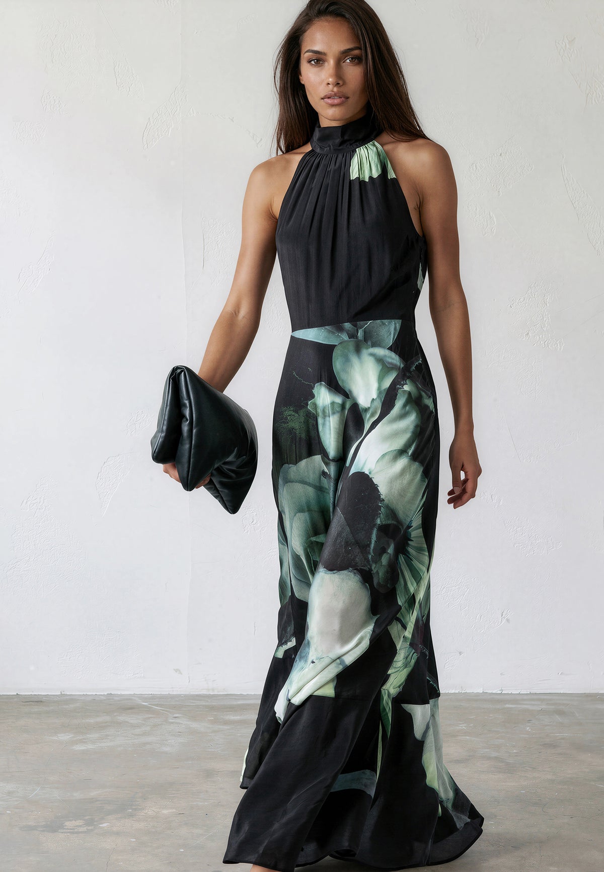 VALERIA MAXI DRESS ROSE GREEN